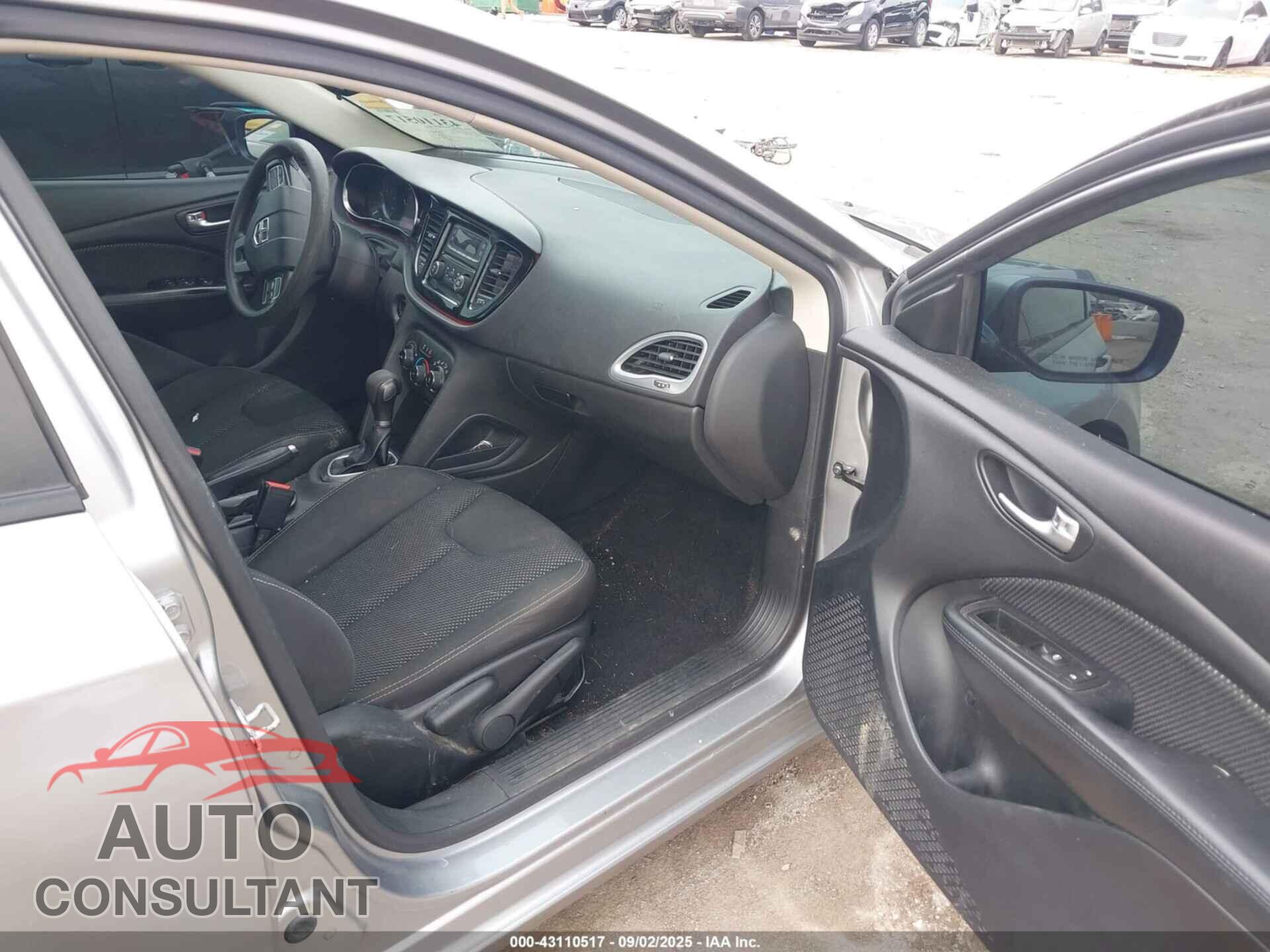 DODGE DART 2015 - 1C3CDFBB5FD420782