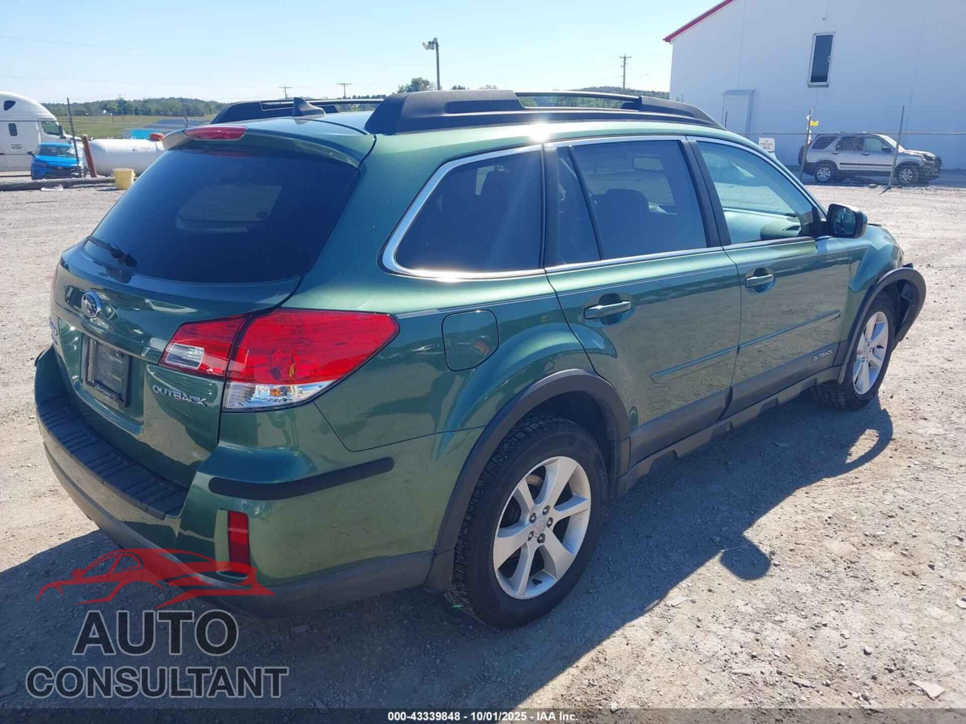 SUBARU OUTBACK 2014 - 4S4BRCFC4E3236234