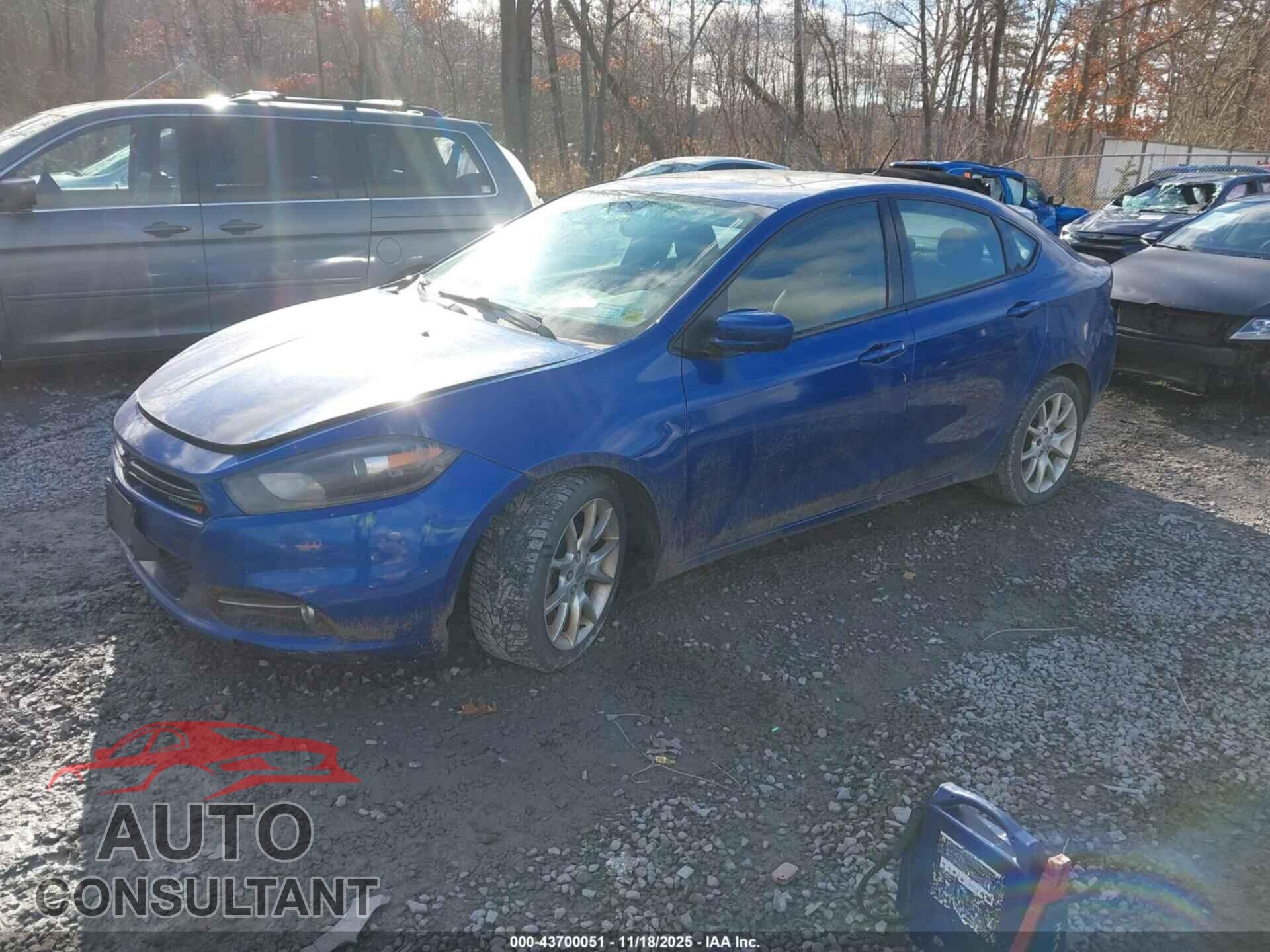 DODGE DART 2013 - 1C3CDFBA7DD337648