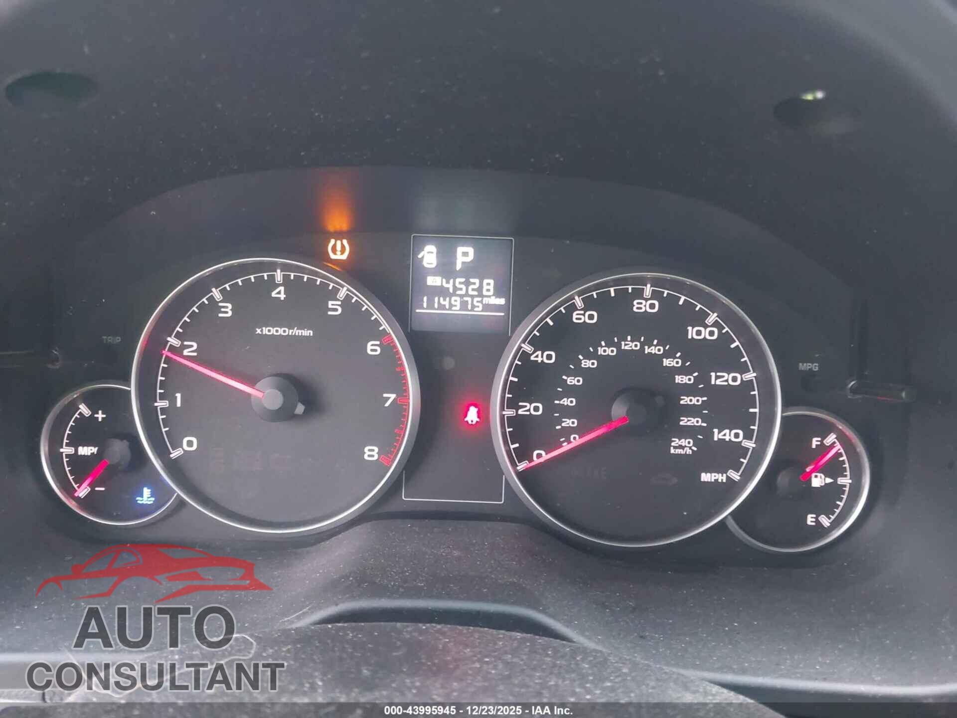 SUBARU OUTBACK 2014 - 4S4BRBCC2E3310393