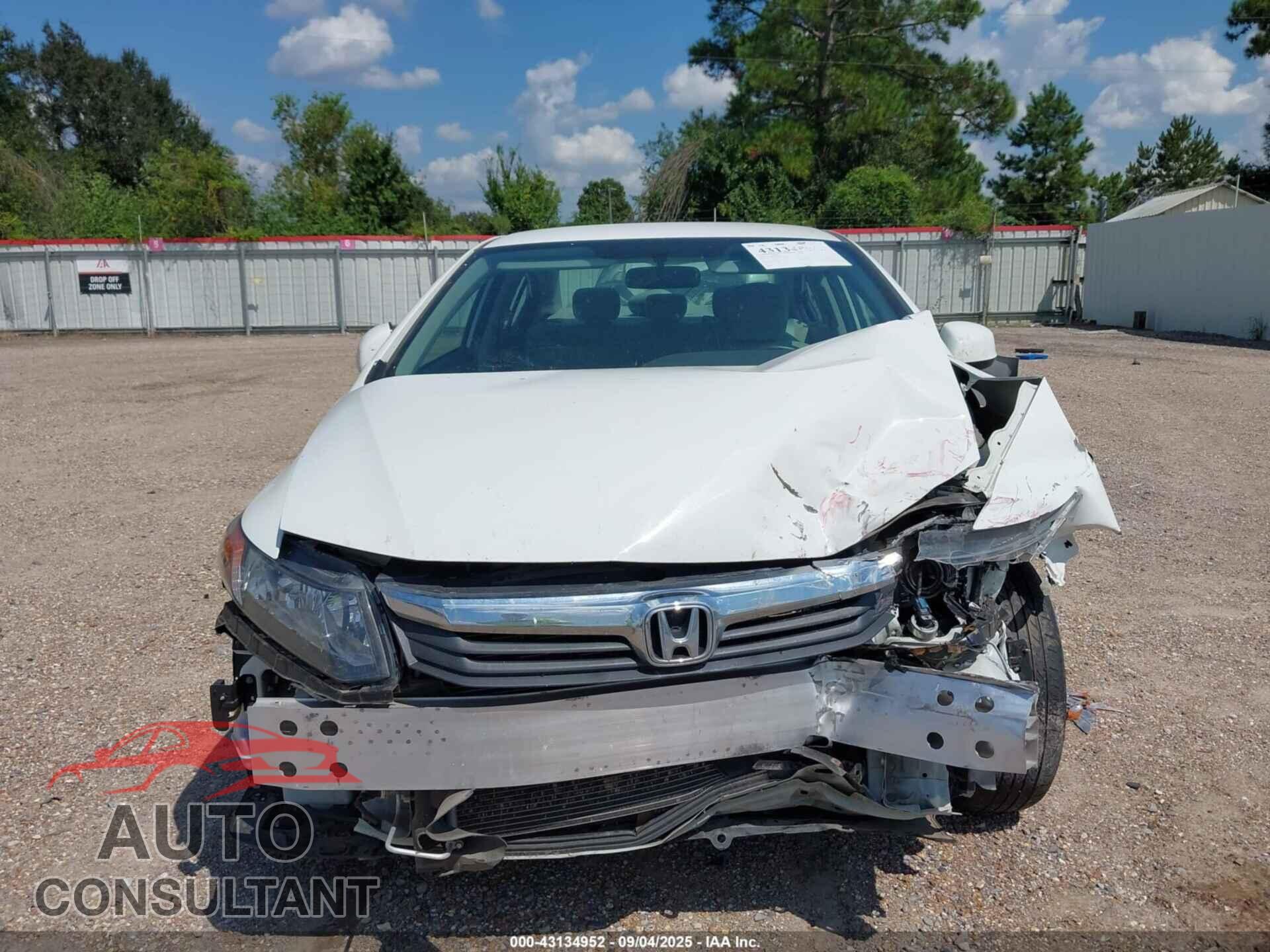 HONDA CIVIC 2012 - 2HGFB2F5XCH521683