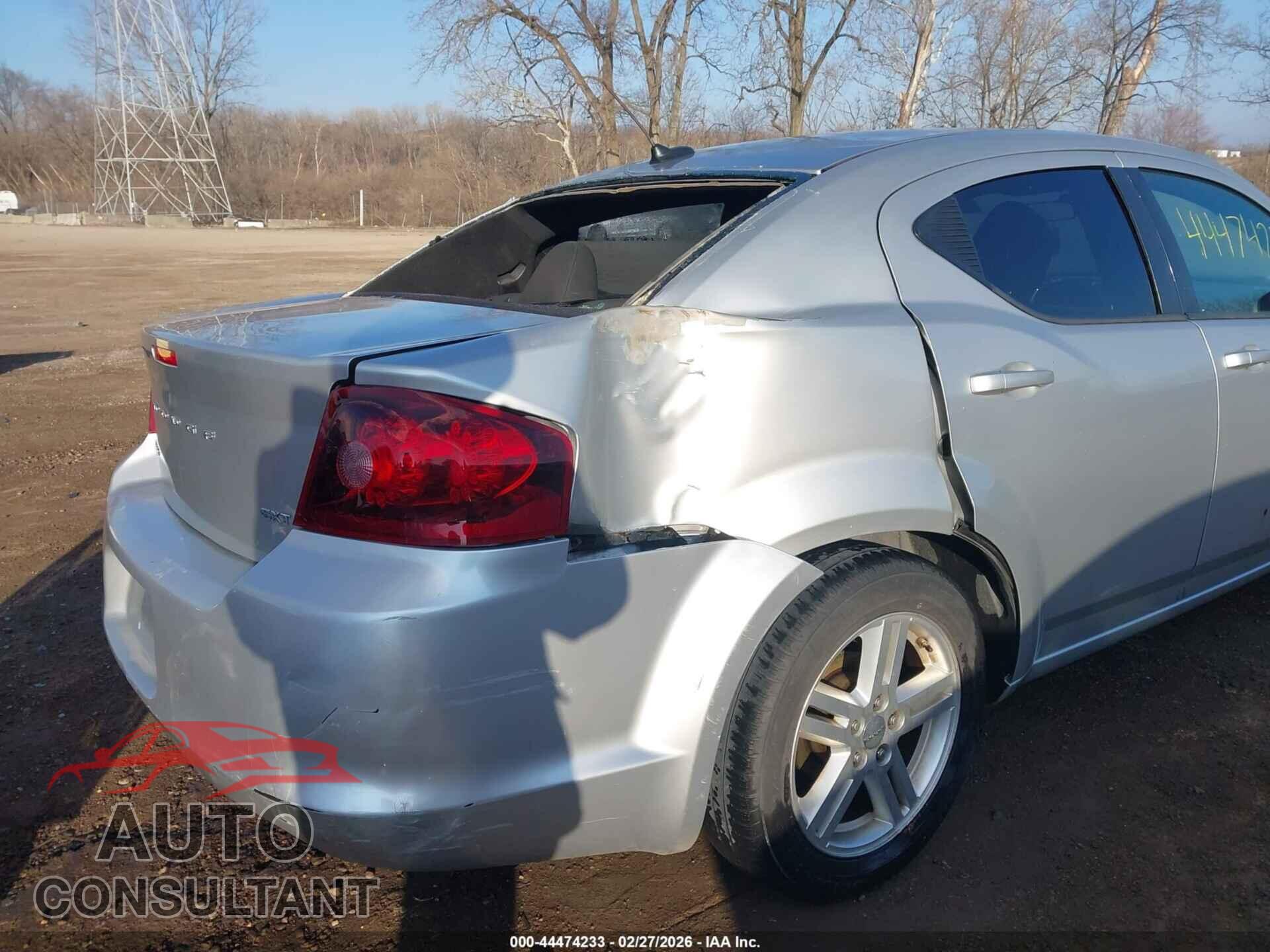 DODGE AVENGER 2012 - 1C3CDZCB8CN240475