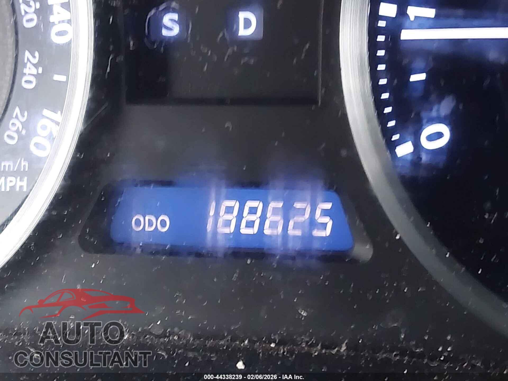 LEXUS IS 250 2012 - JTHBF5C23C5183126