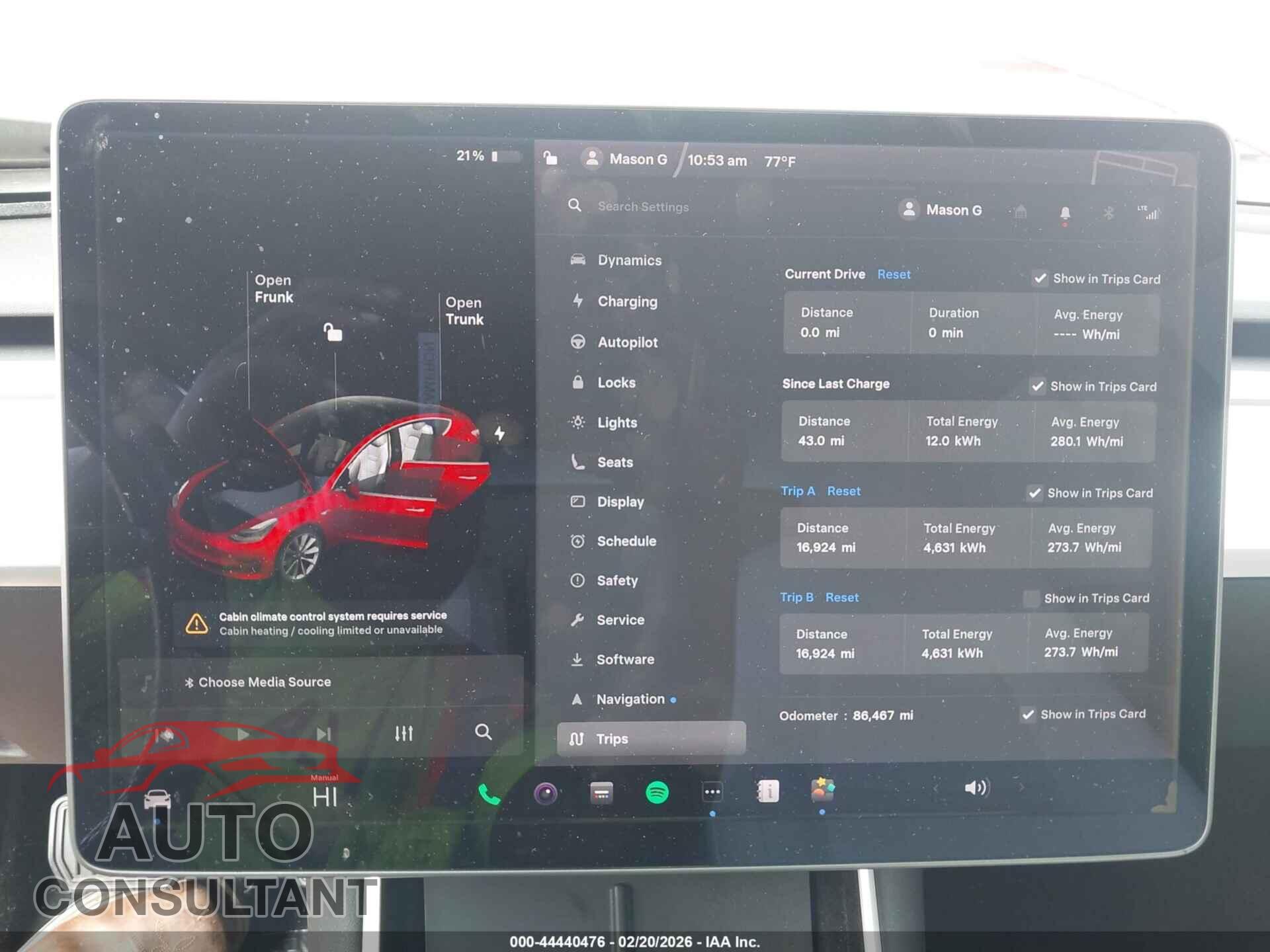 TESLA MODEL 3 2019 - 5YJ3E1EA2KF413211