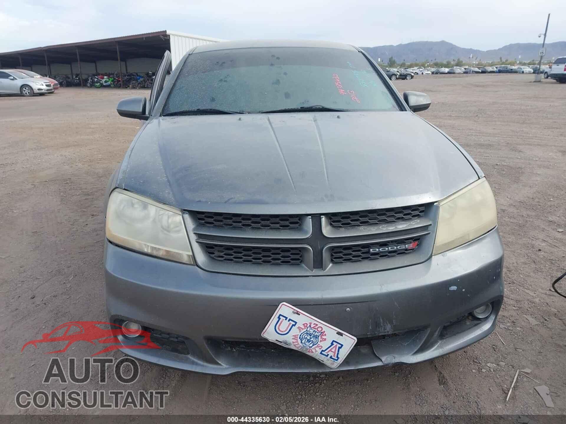 DODGE AVENGER 2013 - 1C3CDZCB2DN554785