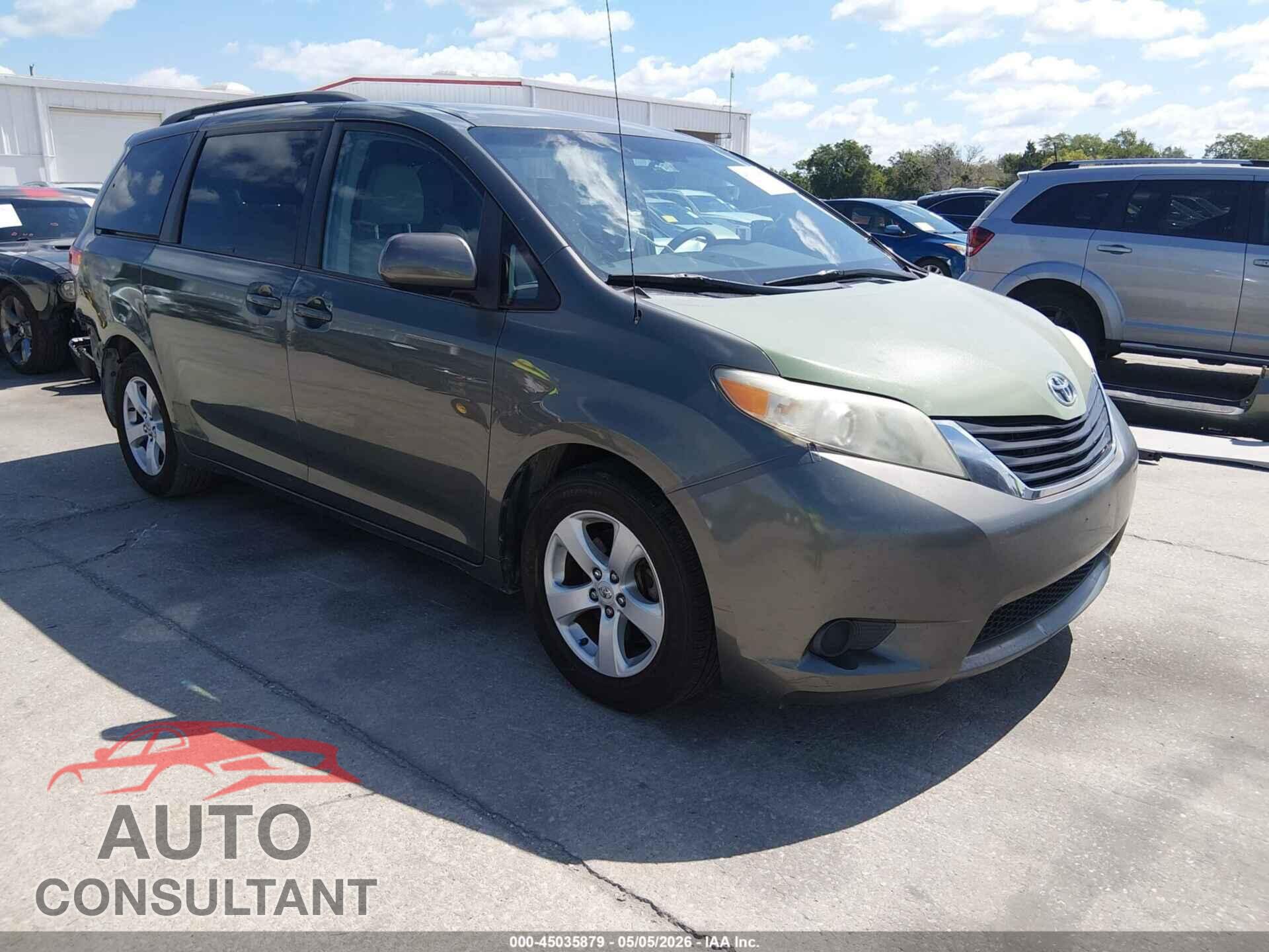TOYOTA SIENNA 2012 - 5TDKK3DC4CS251663