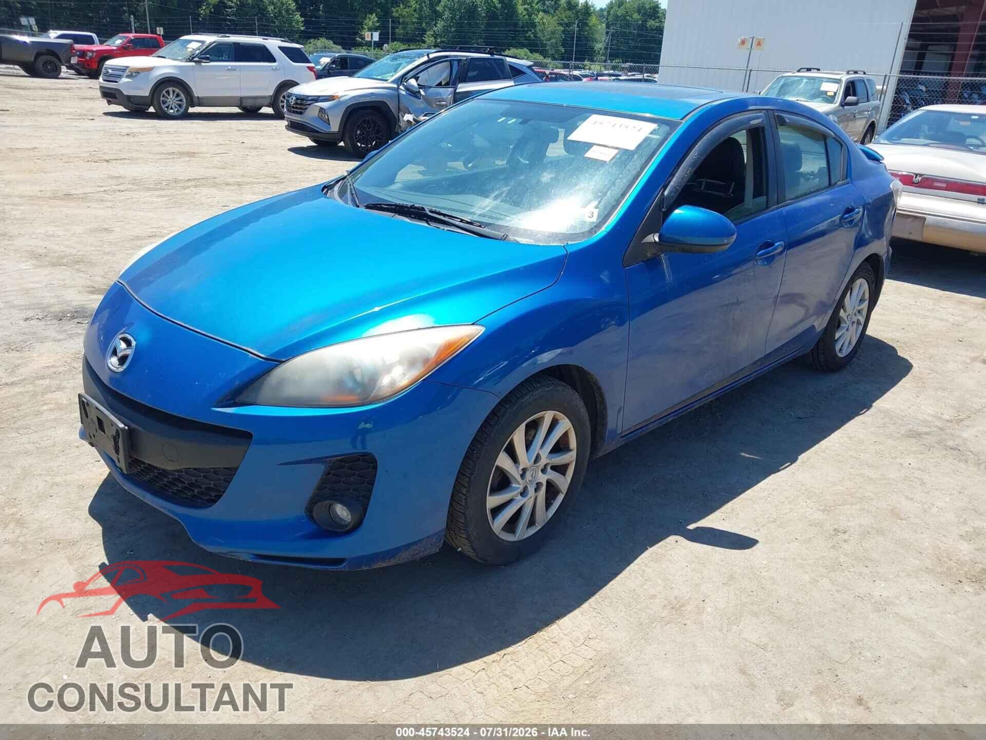 MAZDA MAZDA3 2012 - JM1BL1W85C1629917