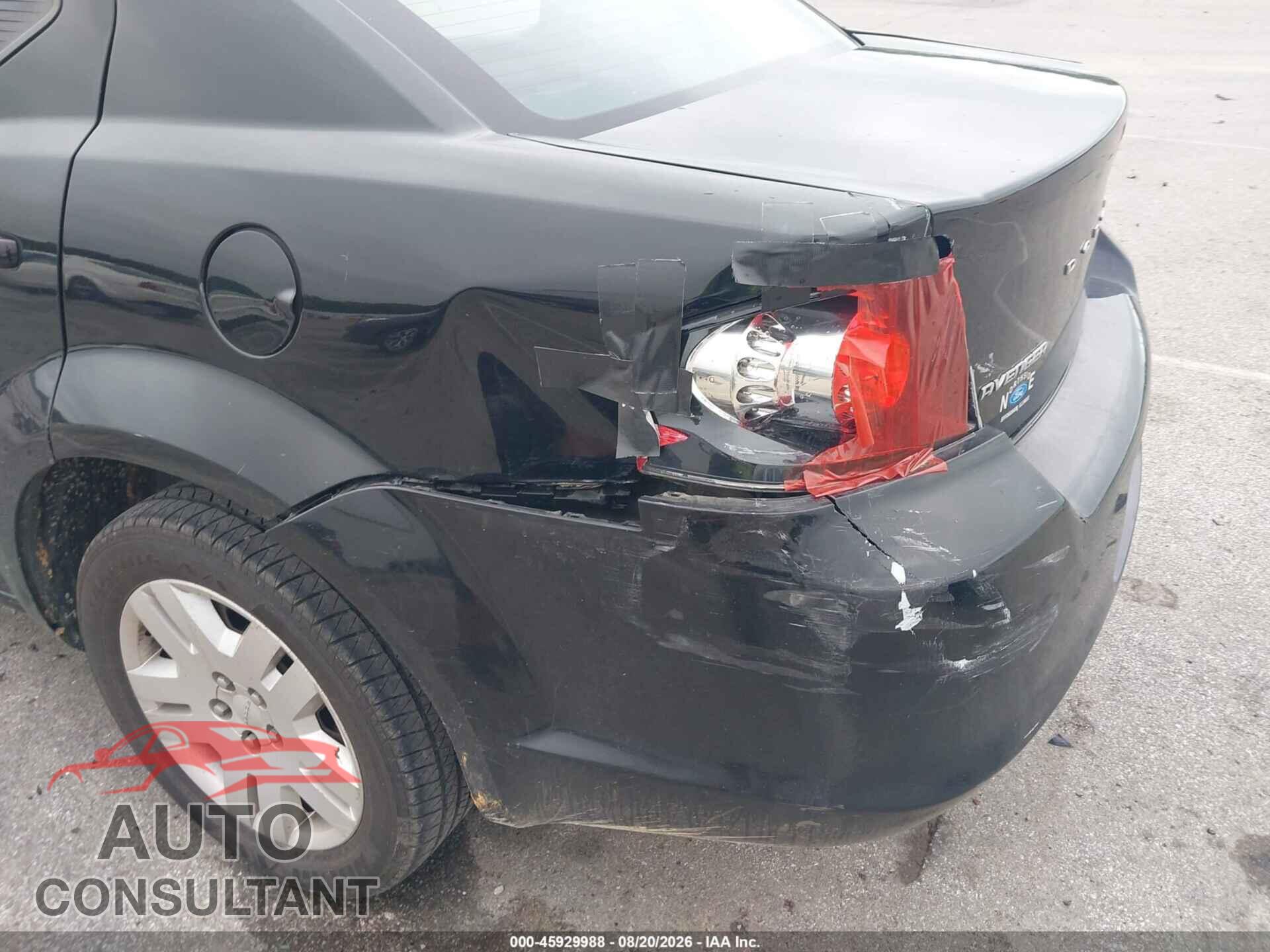 DODGE AVENGER 2011 - 1B3BD4FB6BN608755