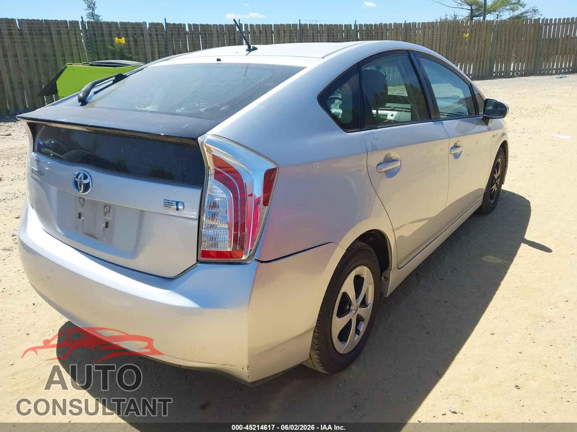 TOYOTA PRIUS 2014 - JTDKN3DU1E1736505