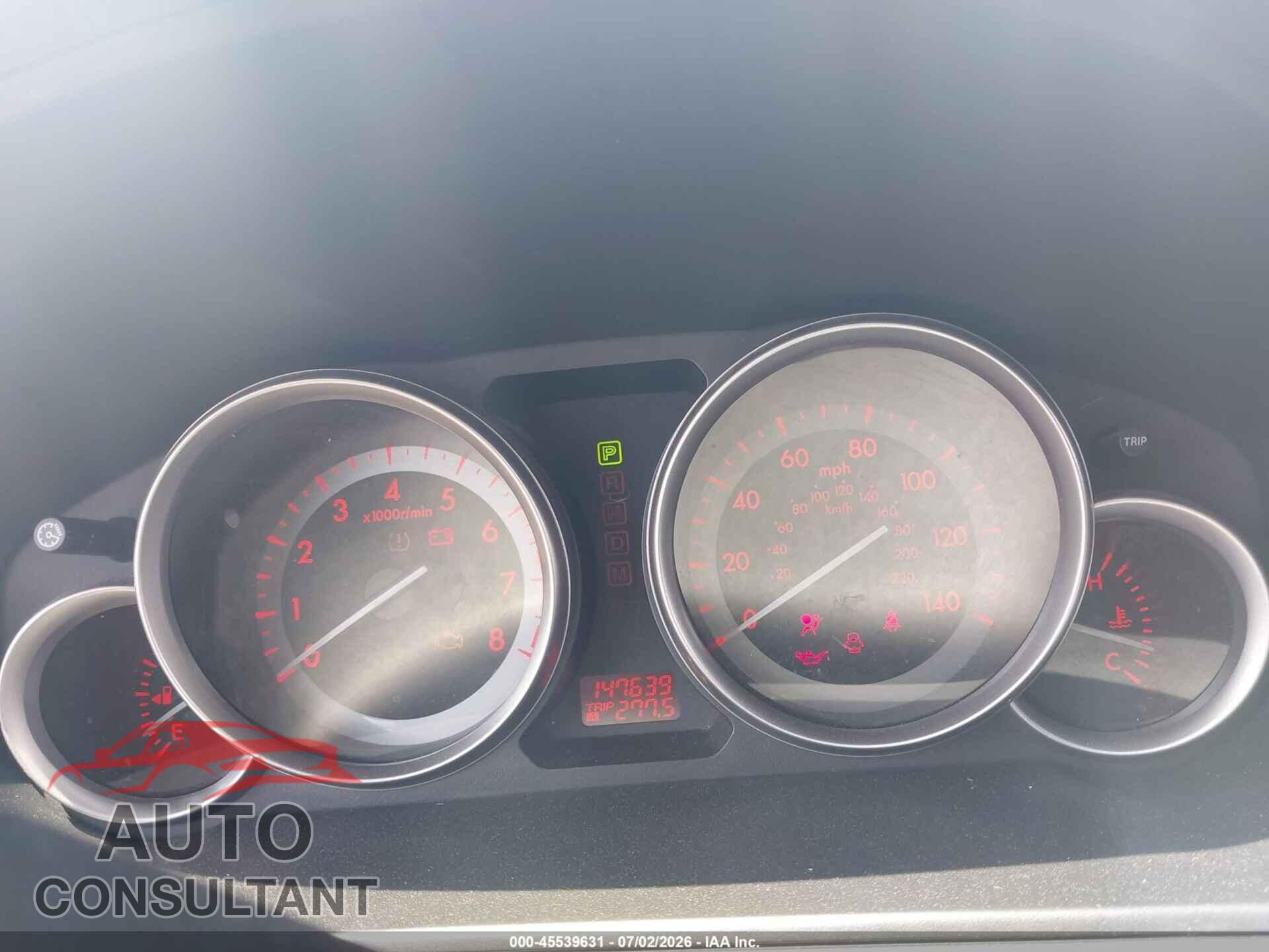 MAZDA CX-9 2012 - JM3TB3CA6C0366070