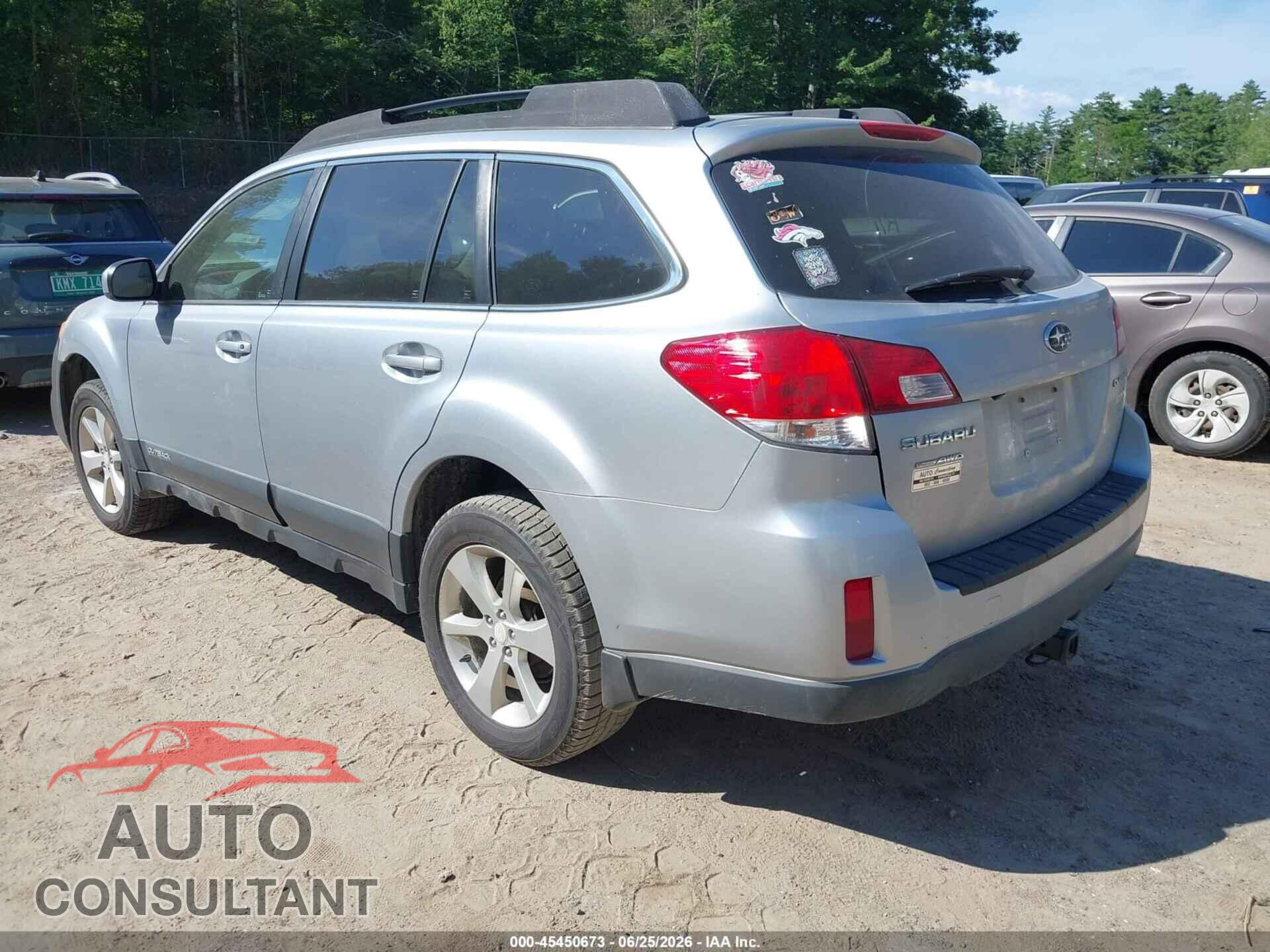 SUBARU OUTBACK 2013 - 4S4BRBGC8D3292703