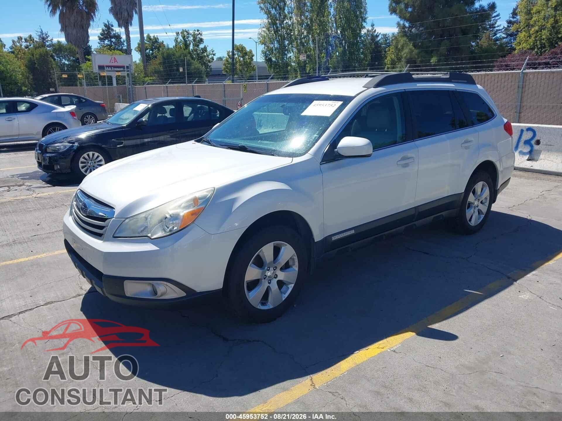 SUBARU OUTBACK 2012 - 4S4BRBBC7C3207159