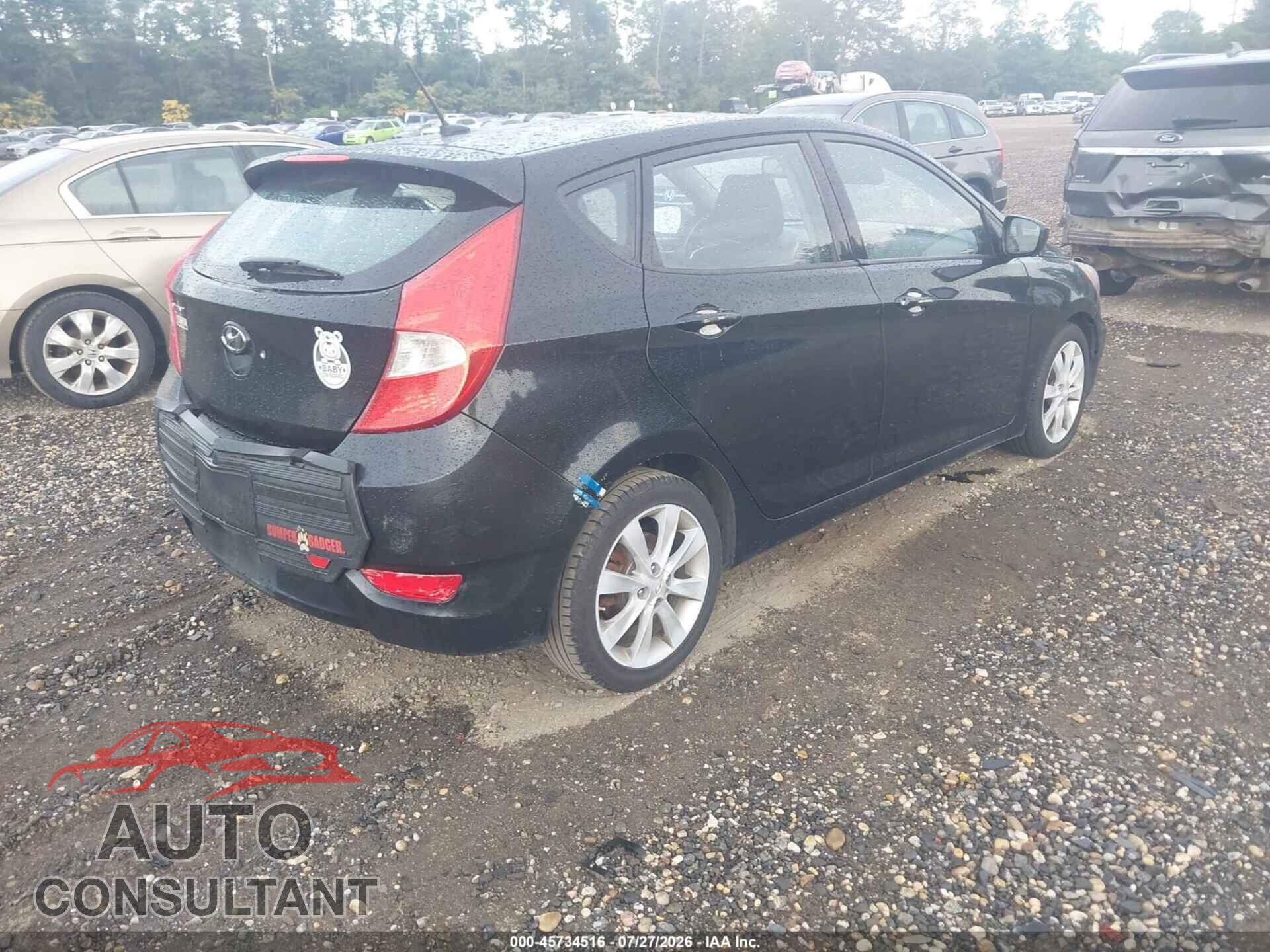 HYUNDAI ACCENT 2012 - KMHCU5AE9CU018319
