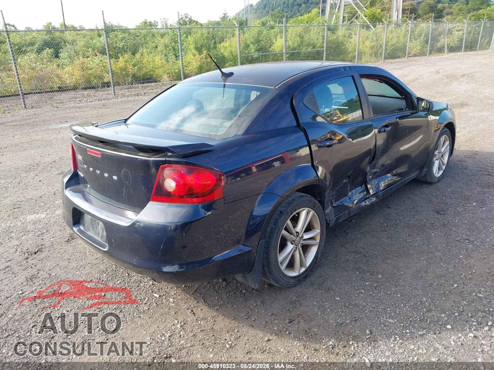 DODGE AVENGER 2012 - 1C3CDZAG4CN291339