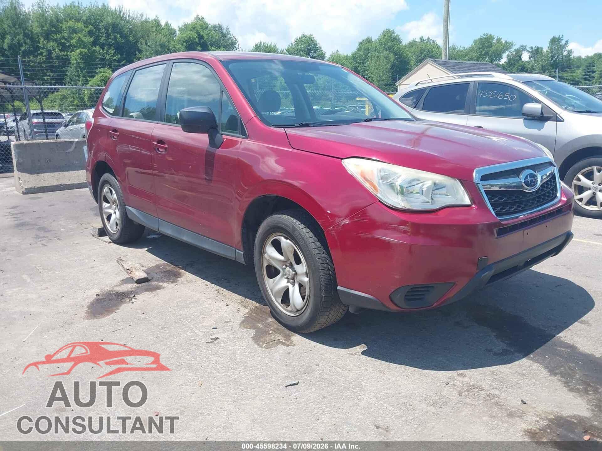 SUBARU FORESTER 2014 - JF2SJAAC0EH484637