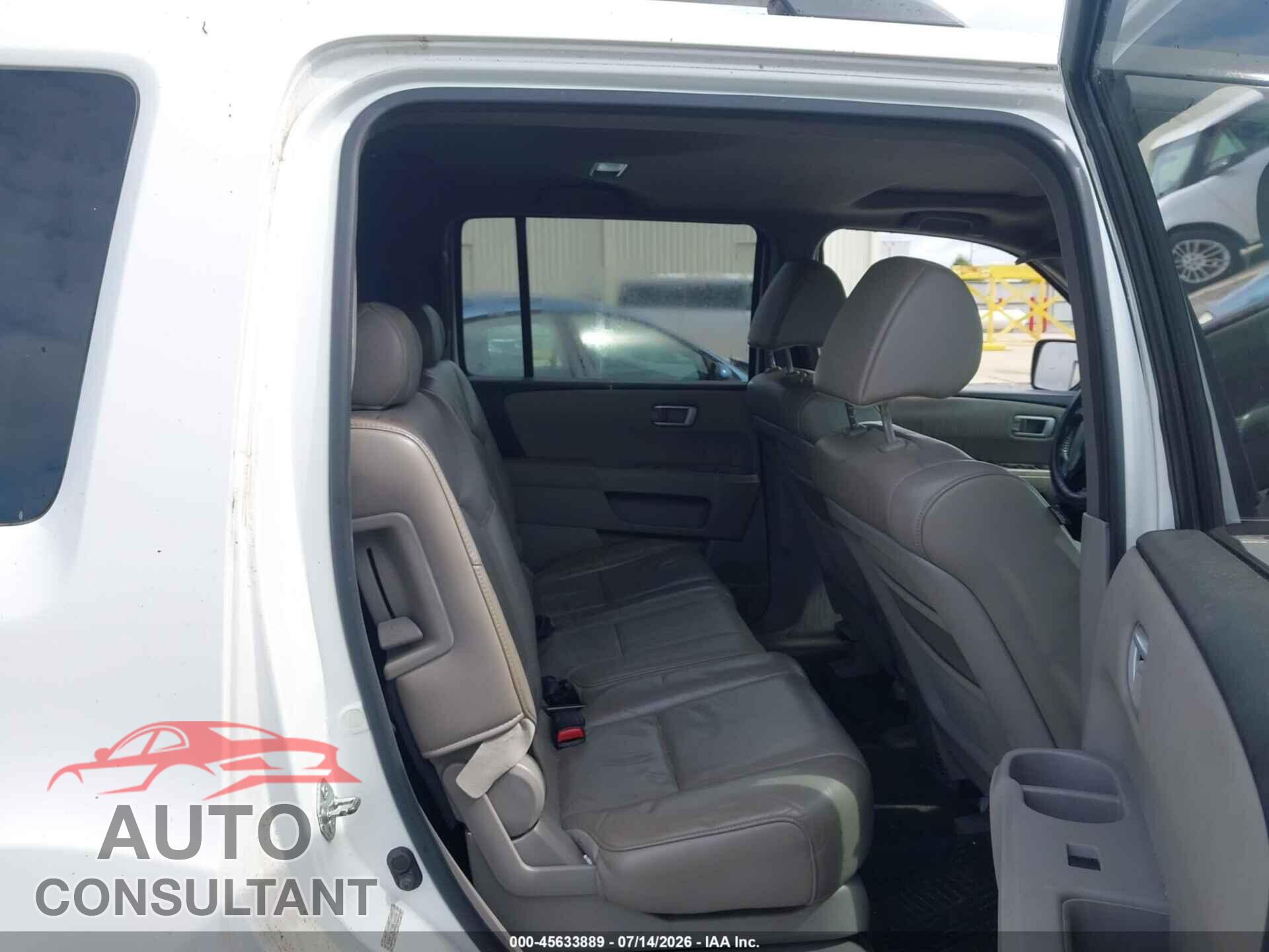 HONDA PILOT 2011 - 5FNYF3H72BB044994