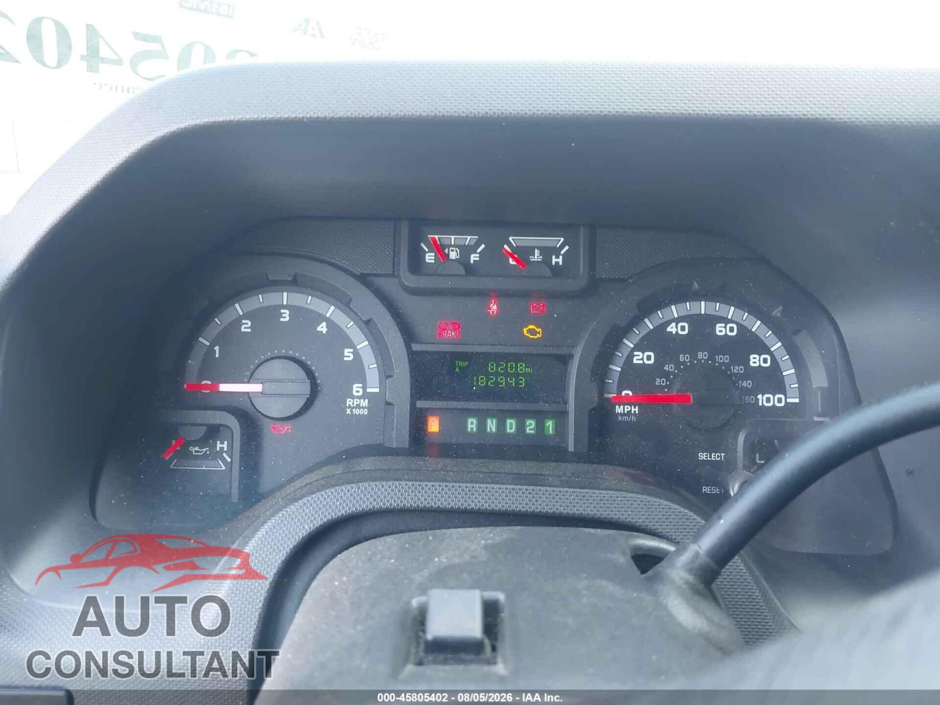 FORD E-150 2012 - 1FTNE1EW5CDB17208