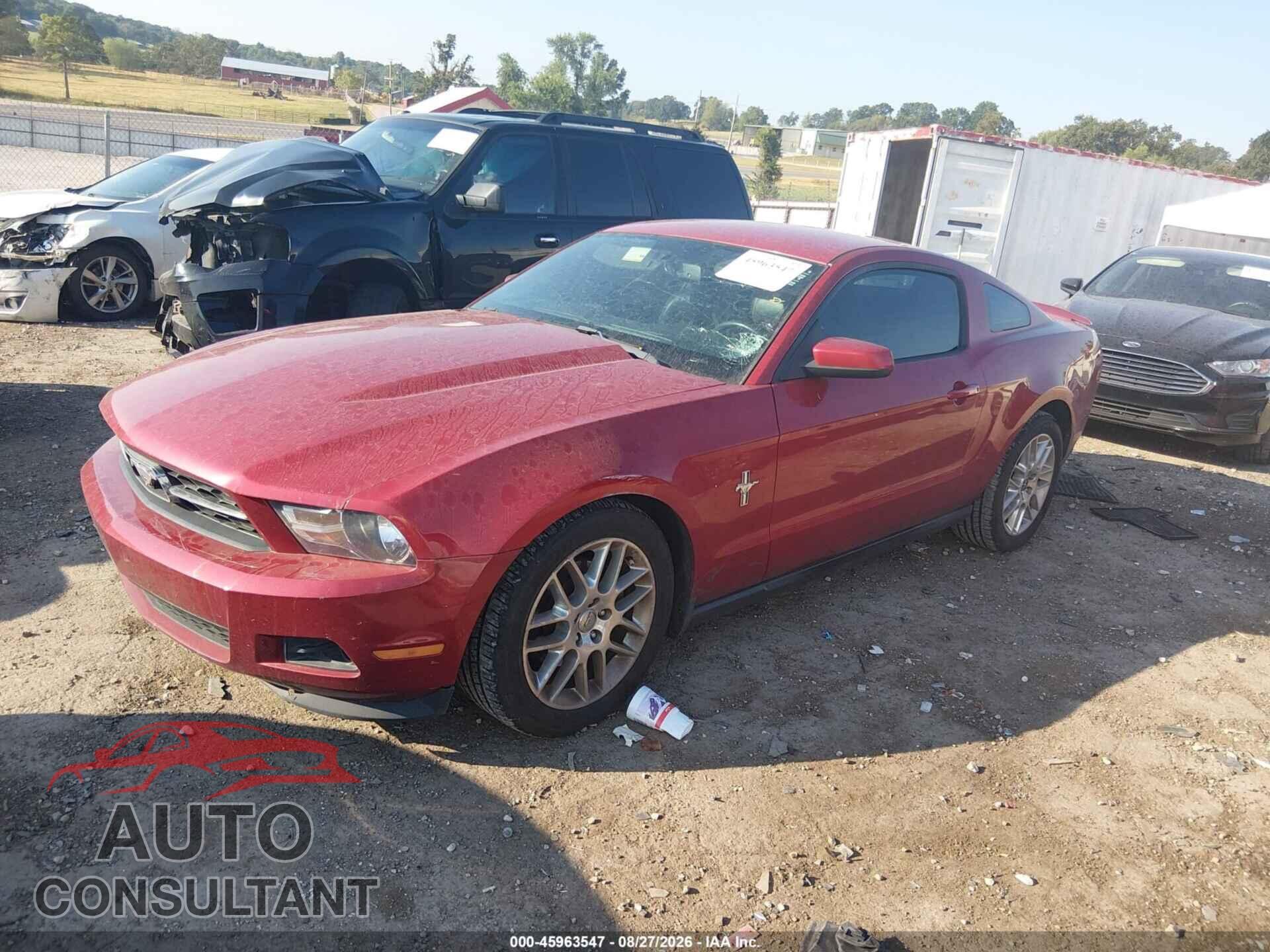 FORD MUSTANG 2012 - 1ZVBP8AMXC5267218