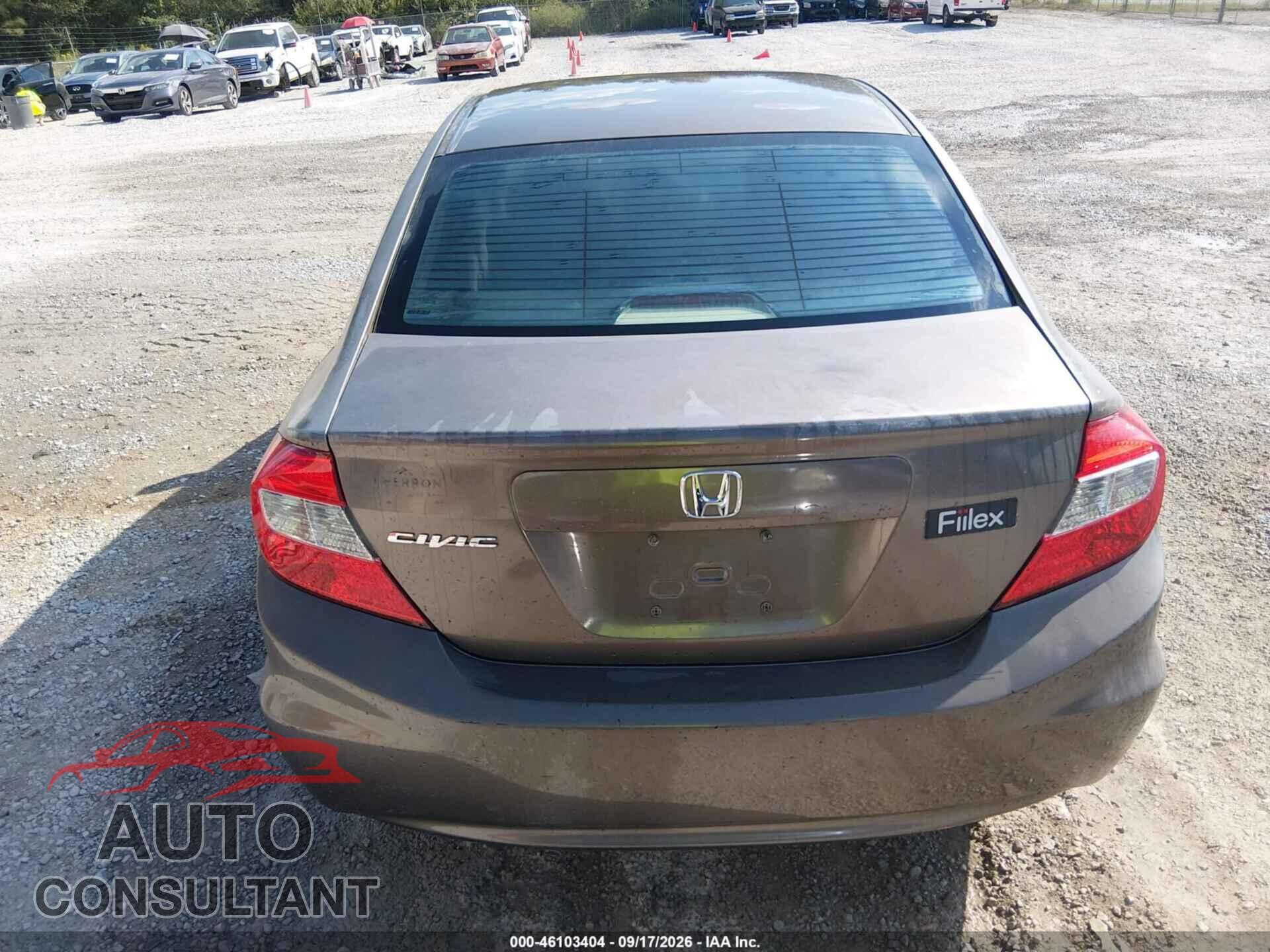 HONDA CIVIC 2012 - 2HGFB2F86CH540189