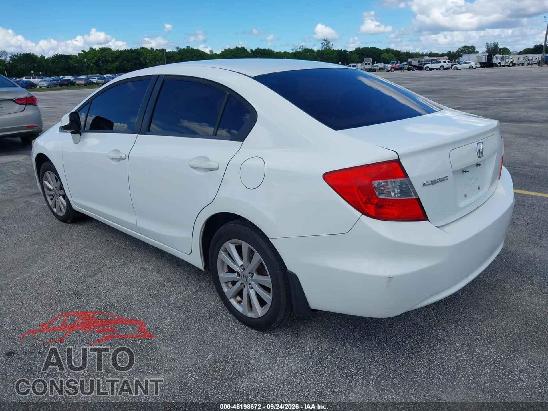 HONDA CIVIC SDN 2012 - 2HGFB2F86CH334516