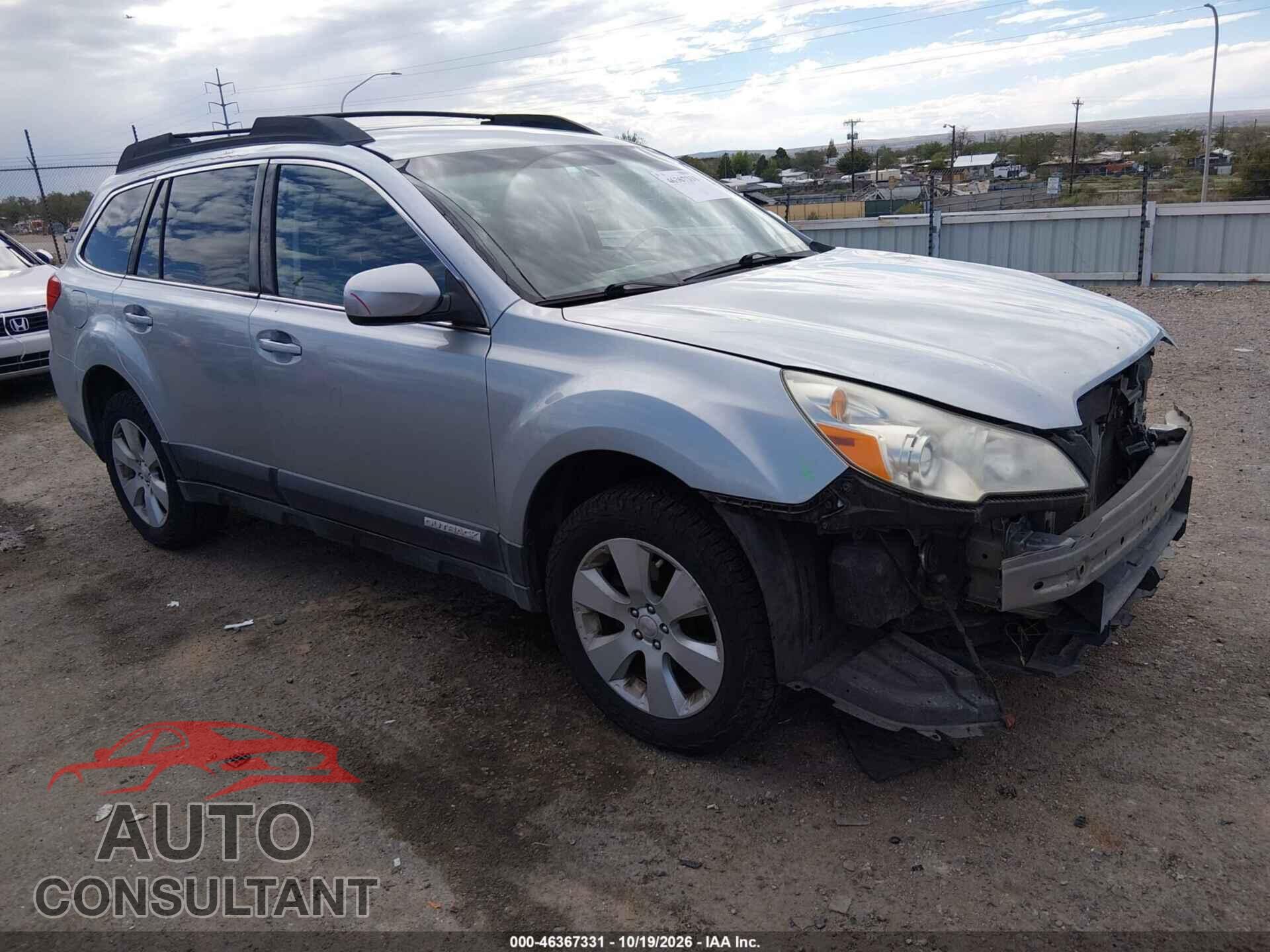 SUBARU OUTBACK 2012 - 4S4BRBCC8C3291815