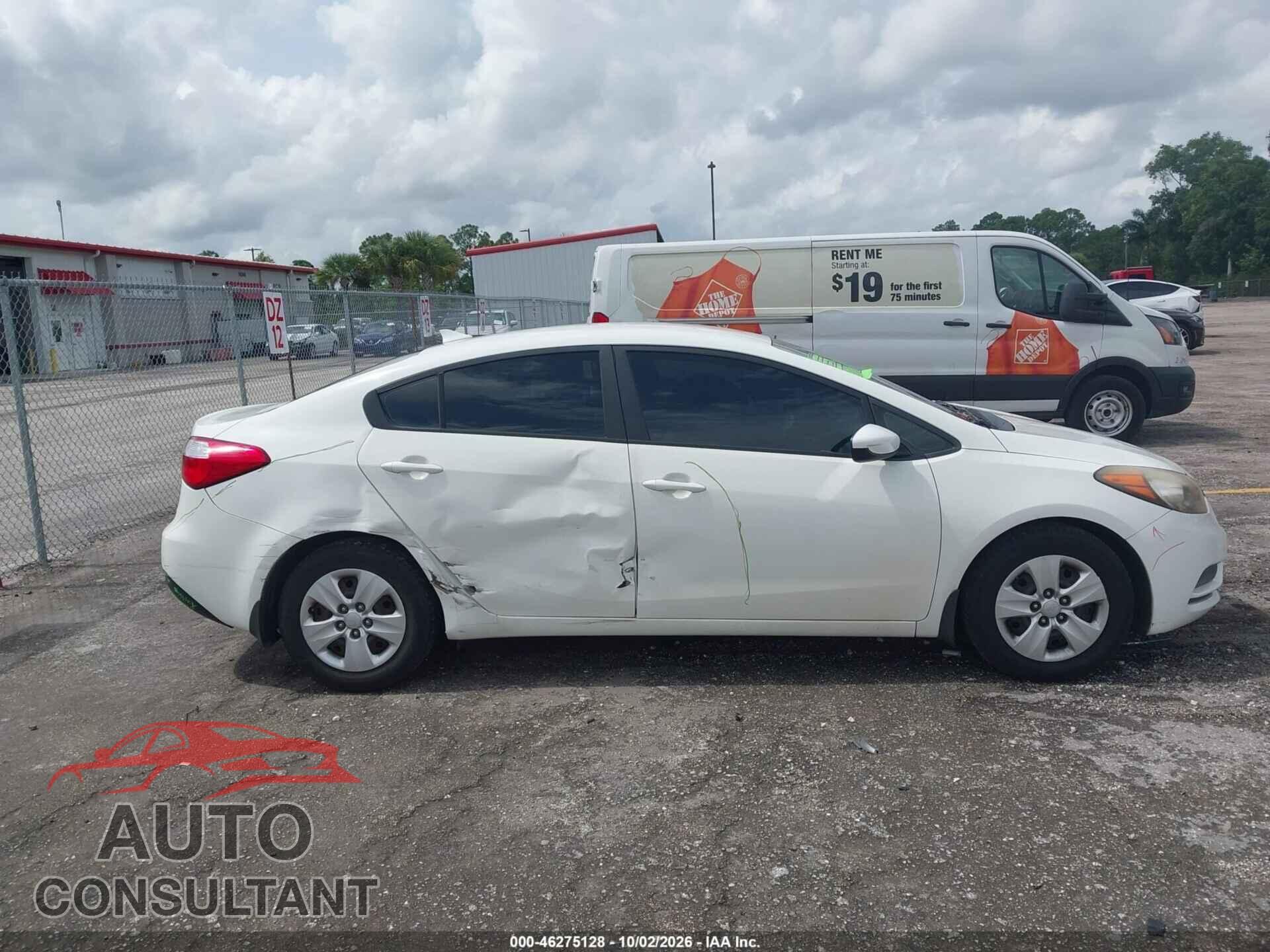 KIA FORTE 2016 - KNAFK4A63G5472783