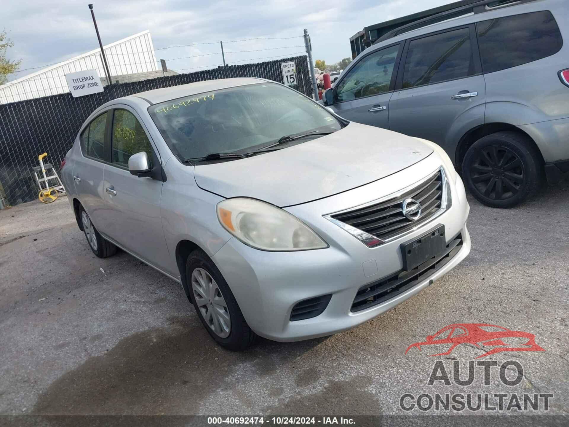 NISSAN VERSA 2012 - 3N1CN7AP7CL927915