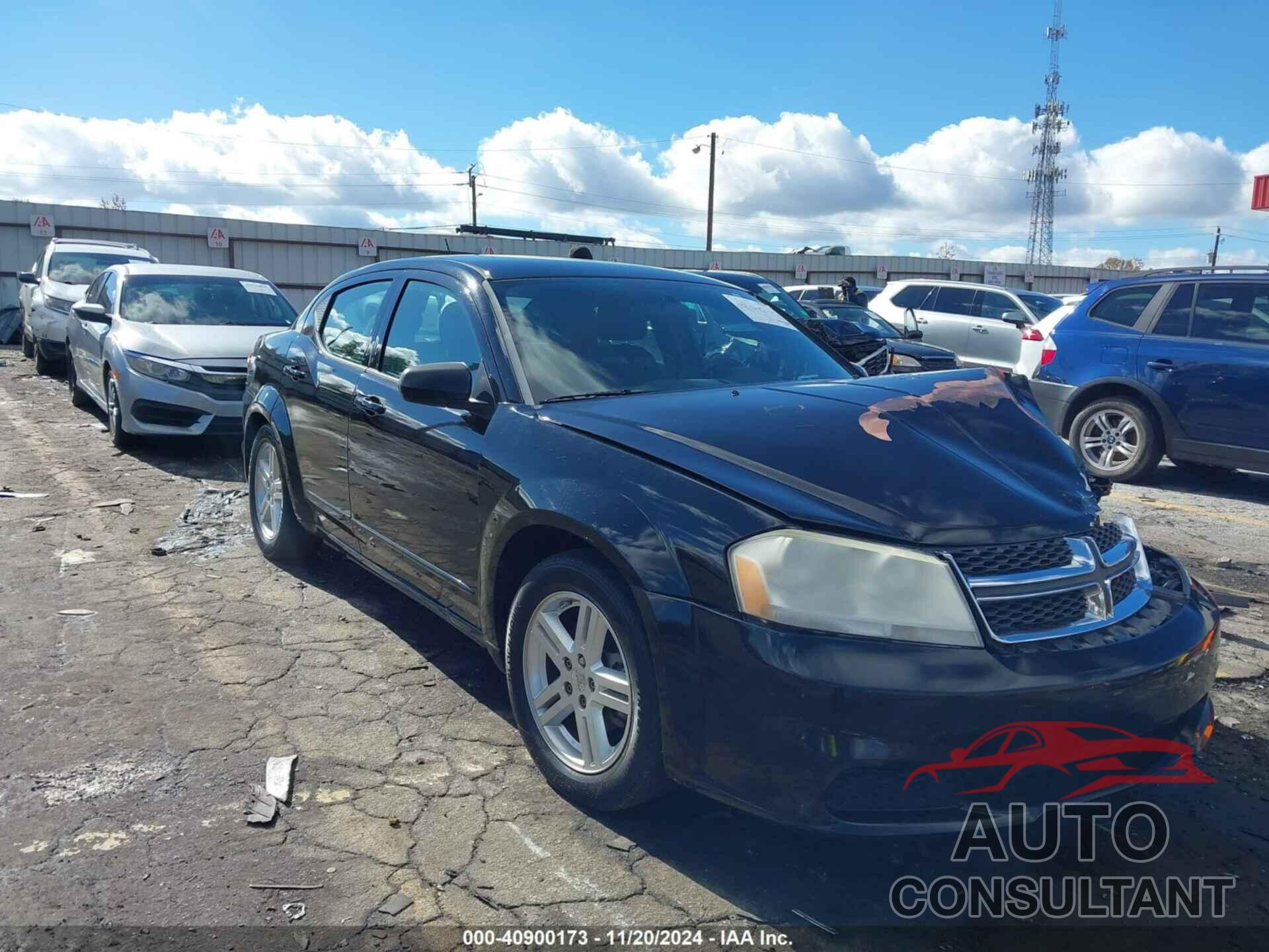 DODGE AVENGER 2012 - 1C3CDZCBXCN182238