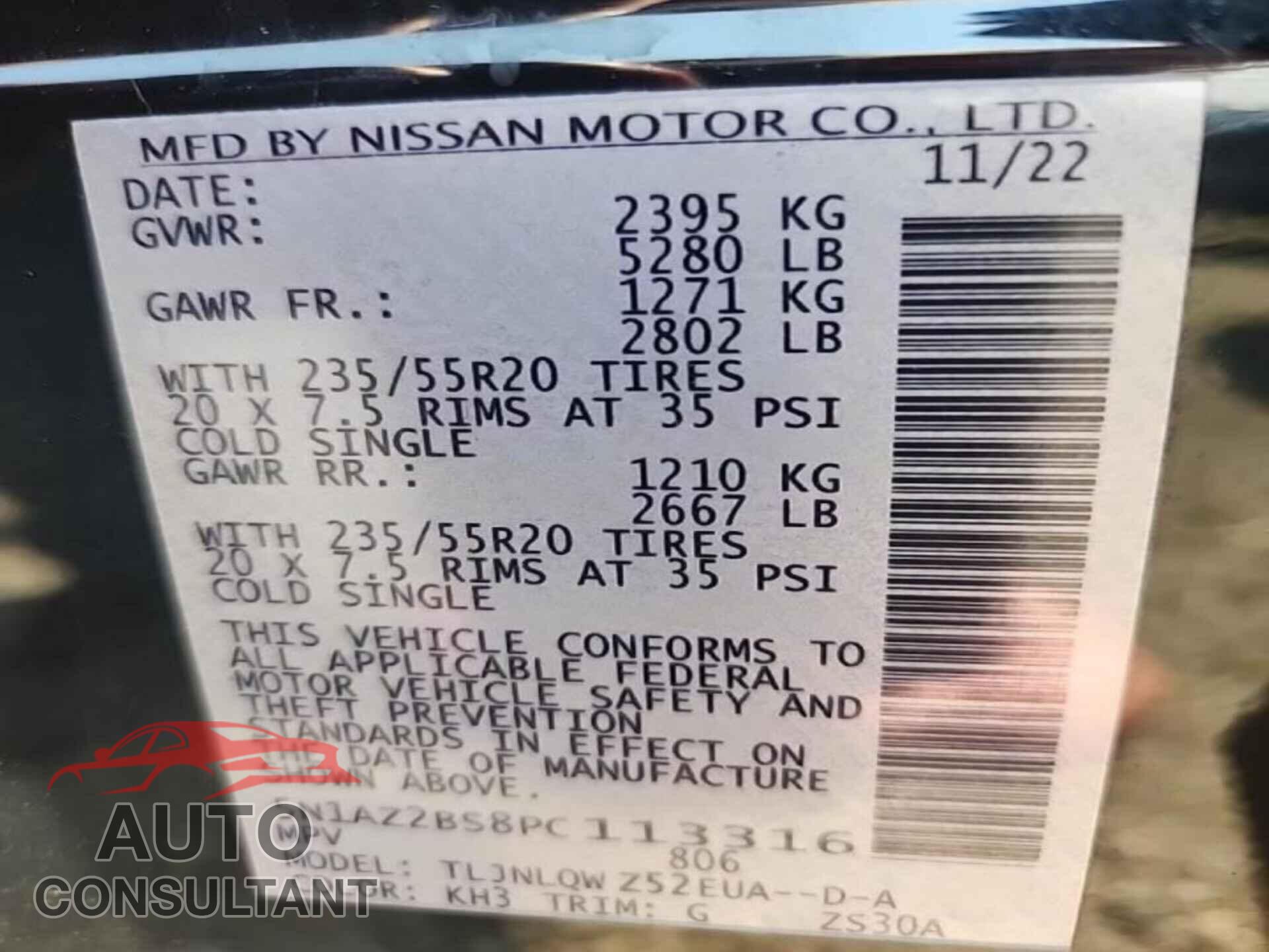 NISSAN MURANO 2023 - 5N1AZ2BS8PC113316