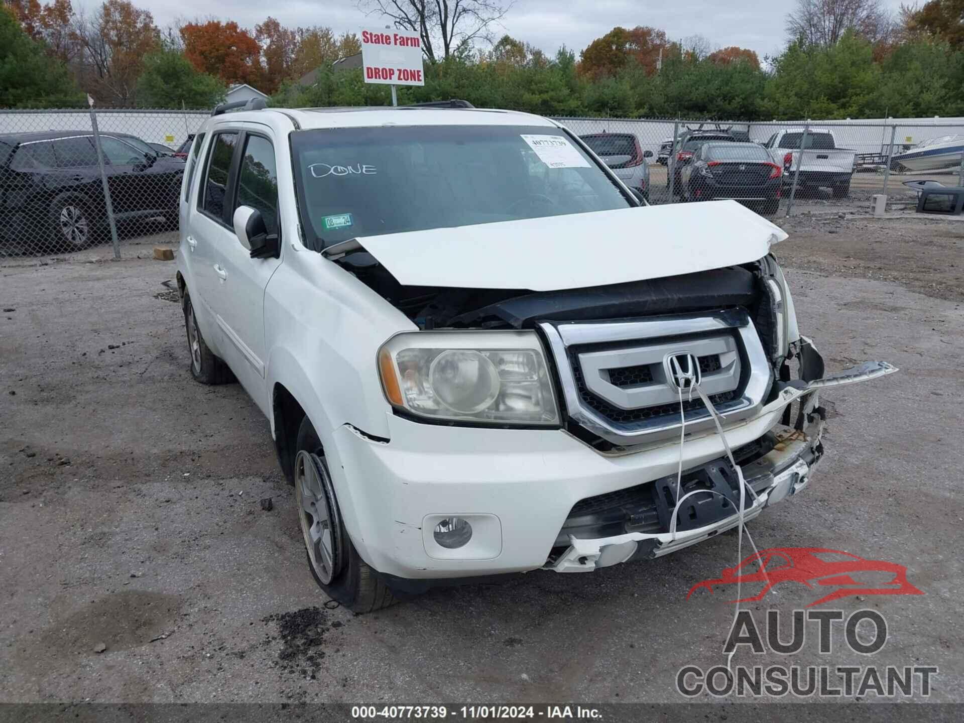 HONDA PILOT 2010 - 5FNYF4H50AB026674