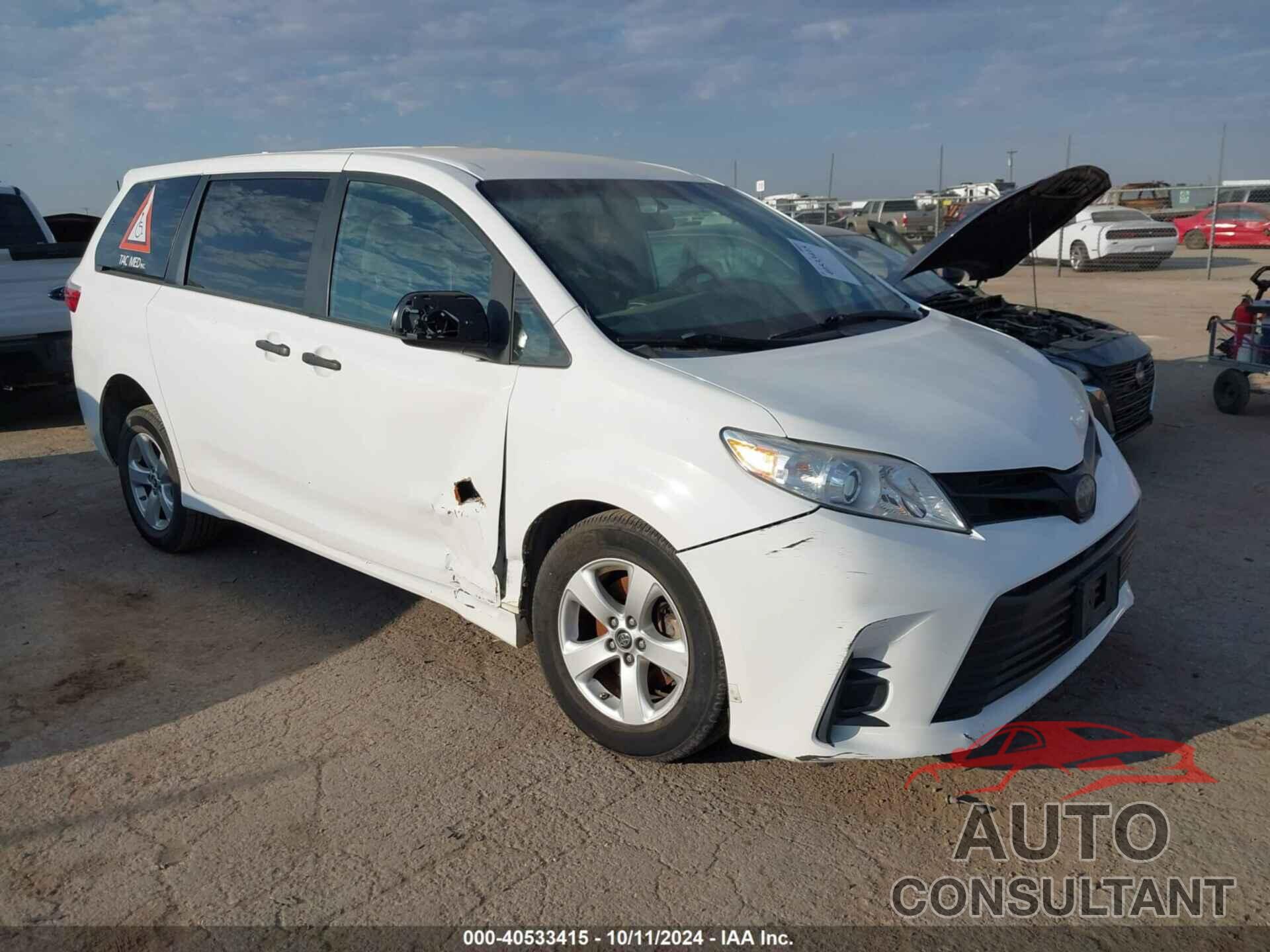 TOYOTA SIENNA 2019 - 5TDZZ3DC2KS018020