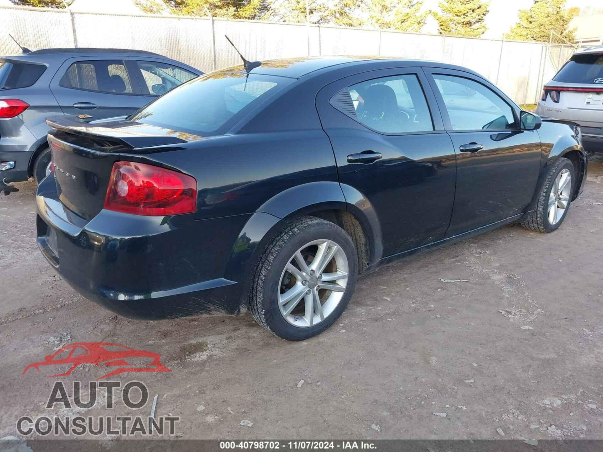 DODGE AVENGER 2013 - 1C3CDZAG9DN576474