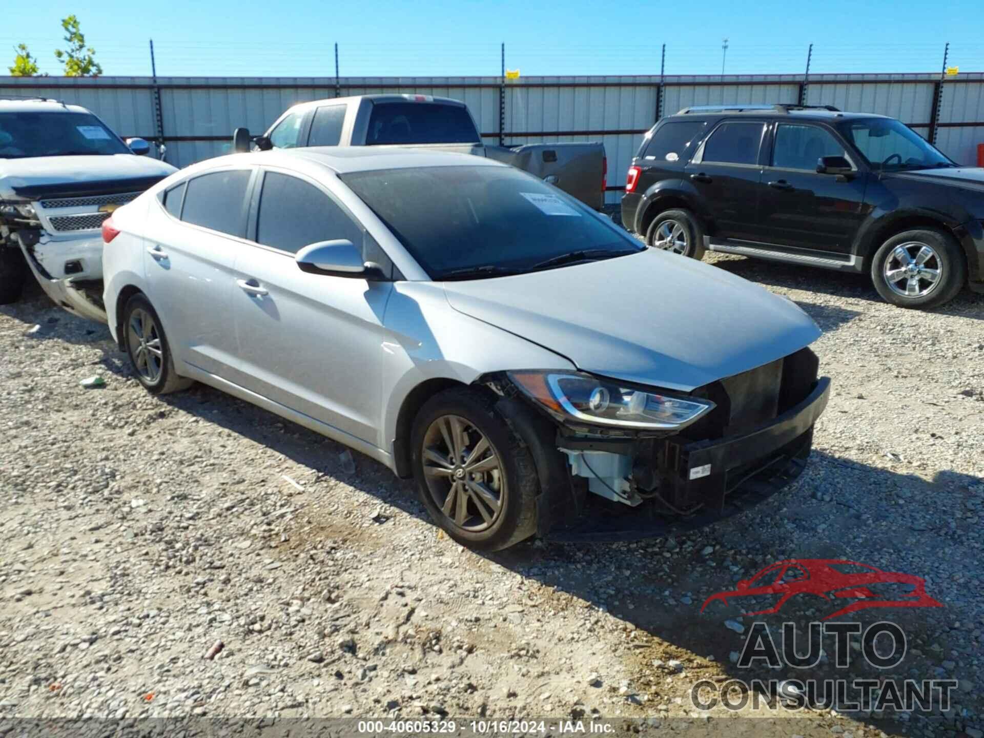 HYUNDAI ELANTRA 2018 - 5NPD84LF7JH285088