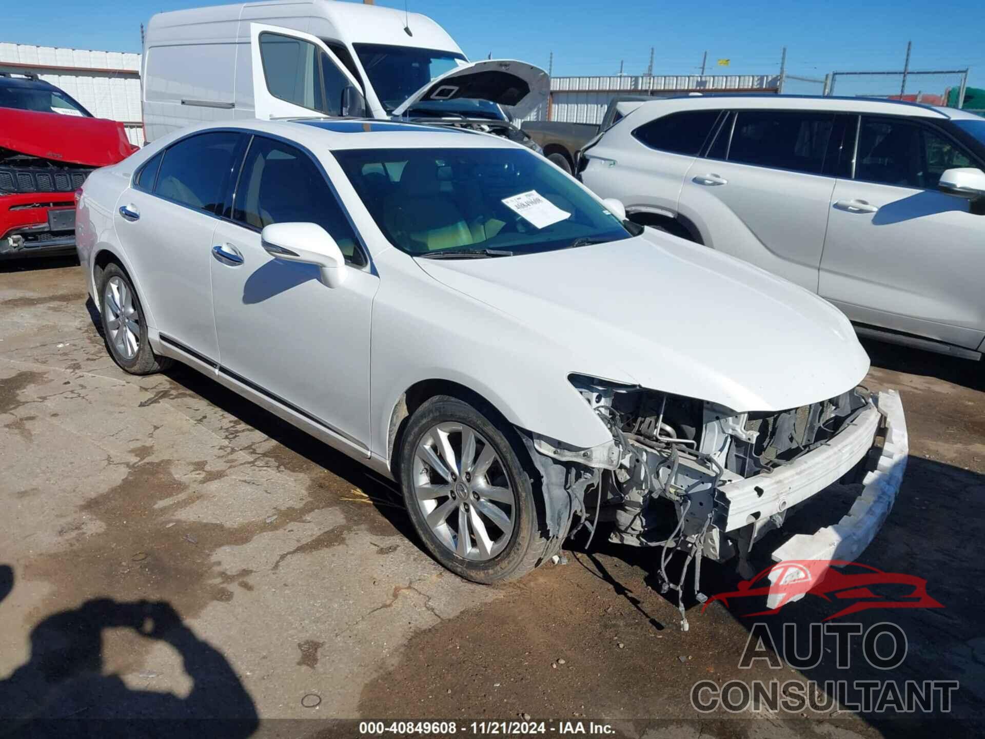 LEXUS ES 350 2012 - JTHBK1EG9C2492047