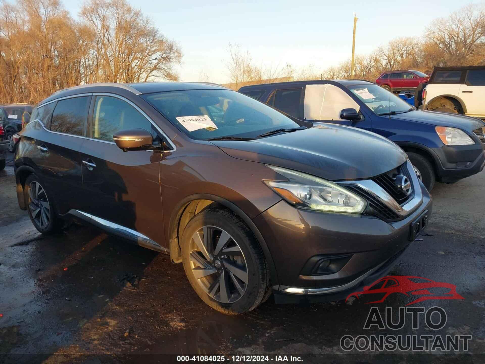 NISSAN MURANO 2015 - 5N1AZ2MH3FN209486