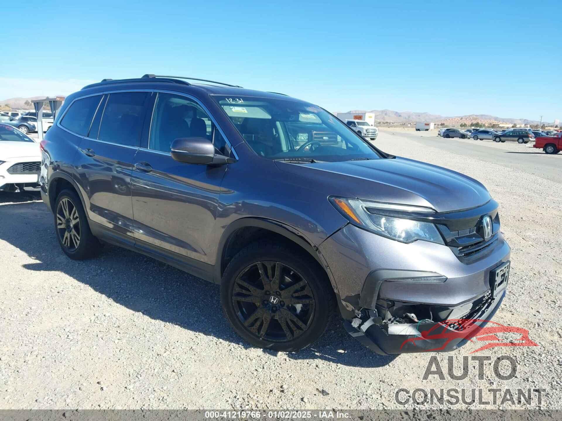 HONDA PILOT 2022 - 5FNYF5H27NB013972