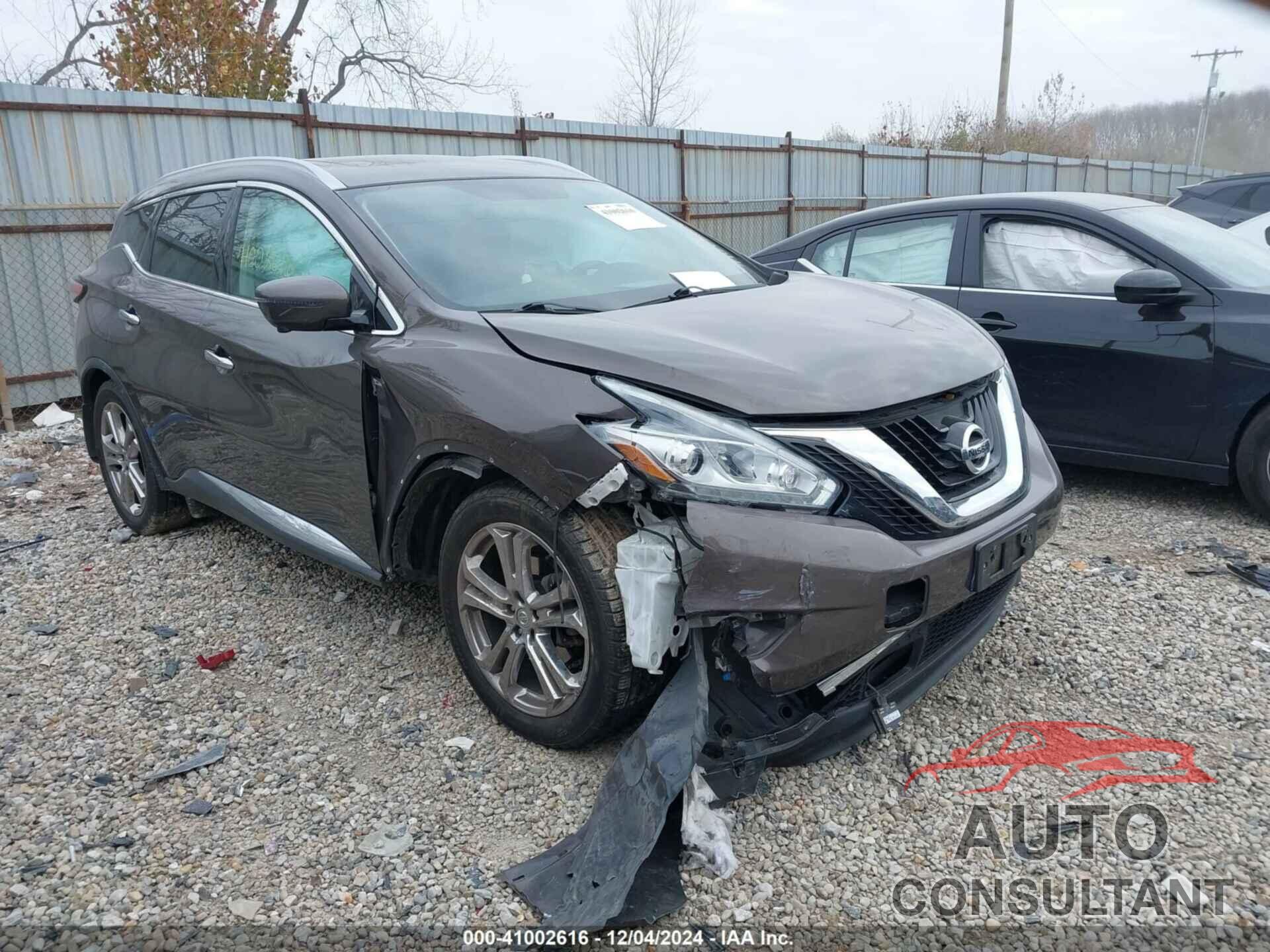 NISSAN MURANO 2018 - 5N1AZ2MH6JN104997