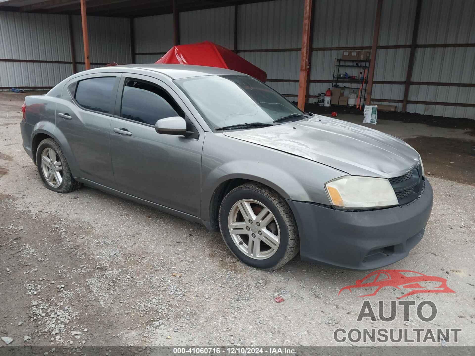 DODGE AVENGER 2012 - 1C3CDZCB6CN235226