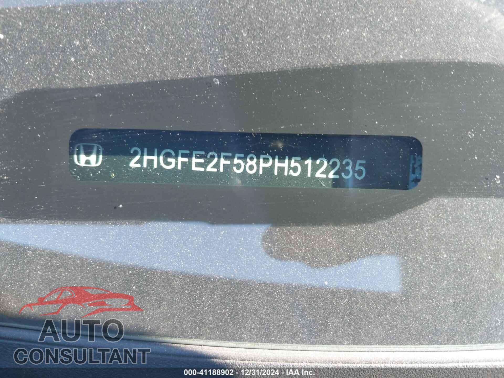 HONDA CIVIC 2023 - 2HGFE2F58PH512235