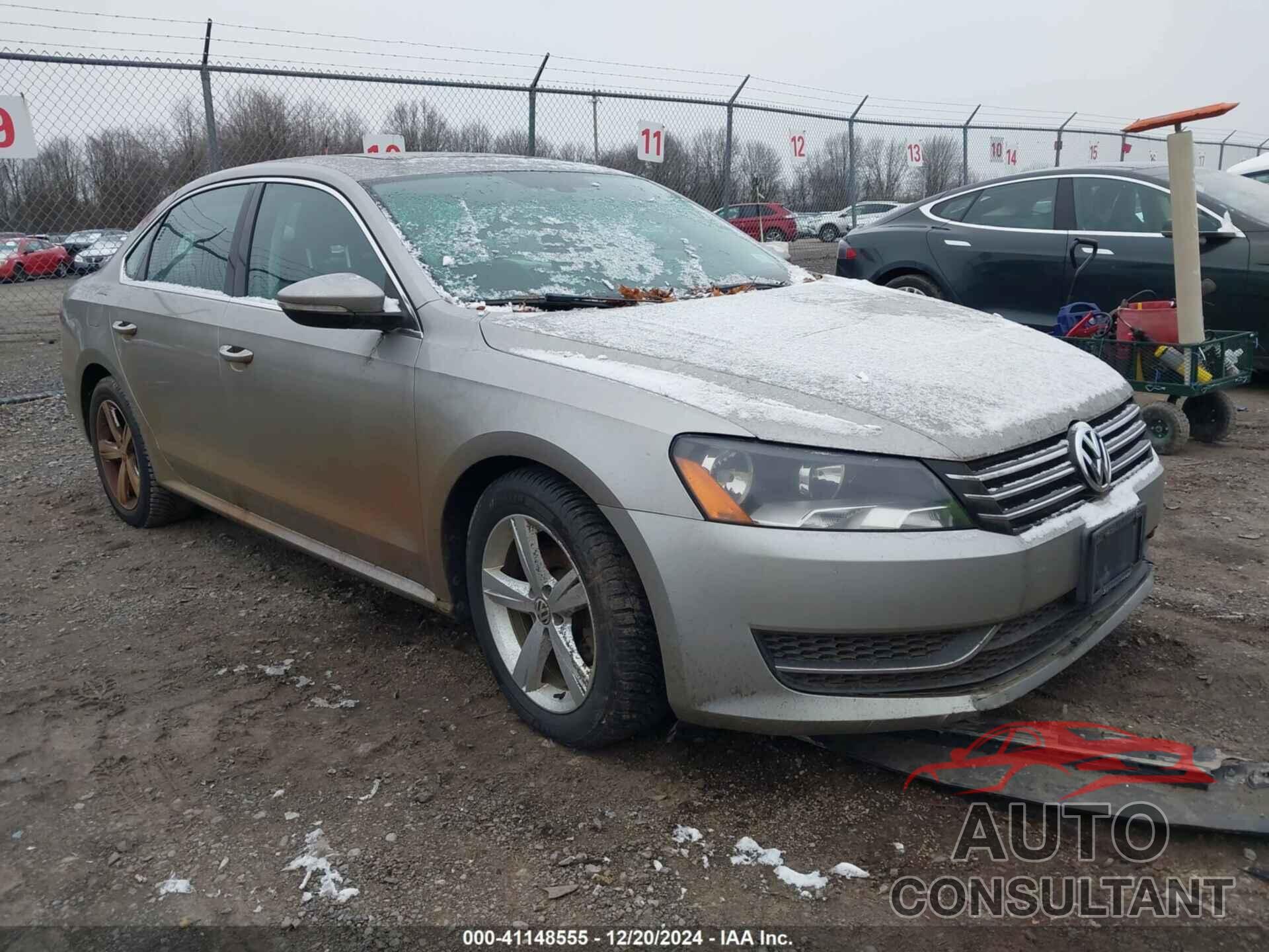 VOLKSWAGEN PASSAT 2012 - 1VWBP7A39CC084907