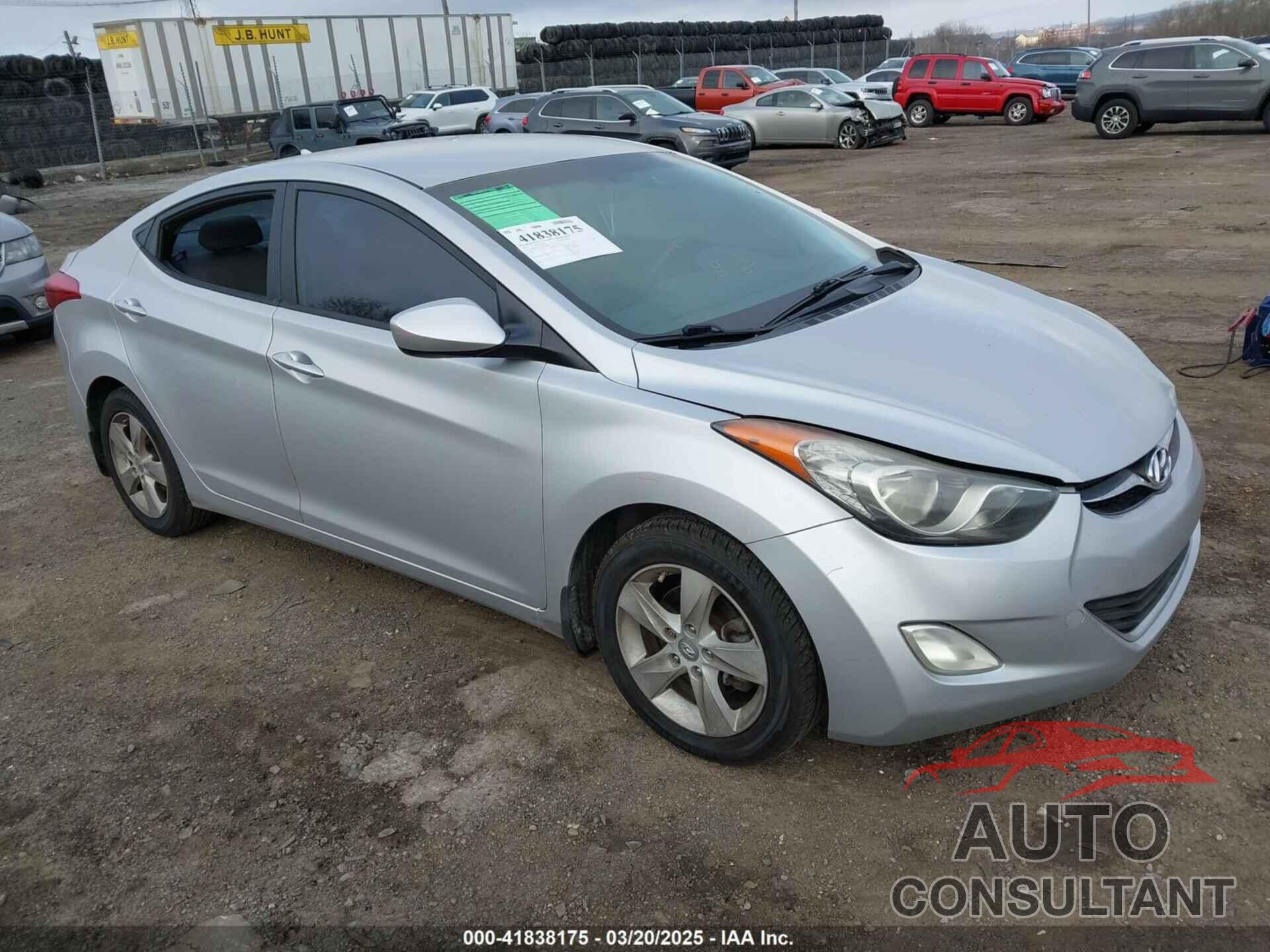 HYUNDAI ELANTRA 2013 - KMHDH4AE5DU619392