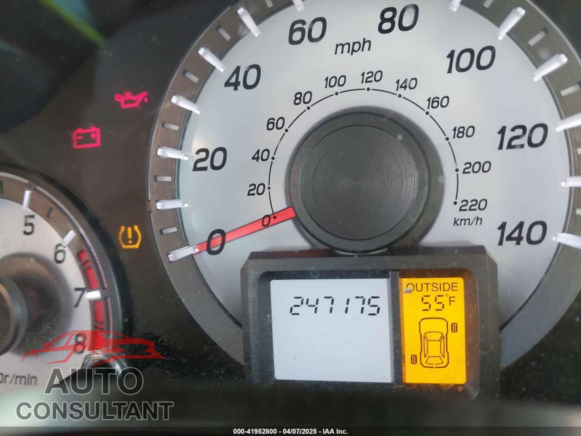 HONDA PILOT 2012 - 5FNYF4H55CB040430