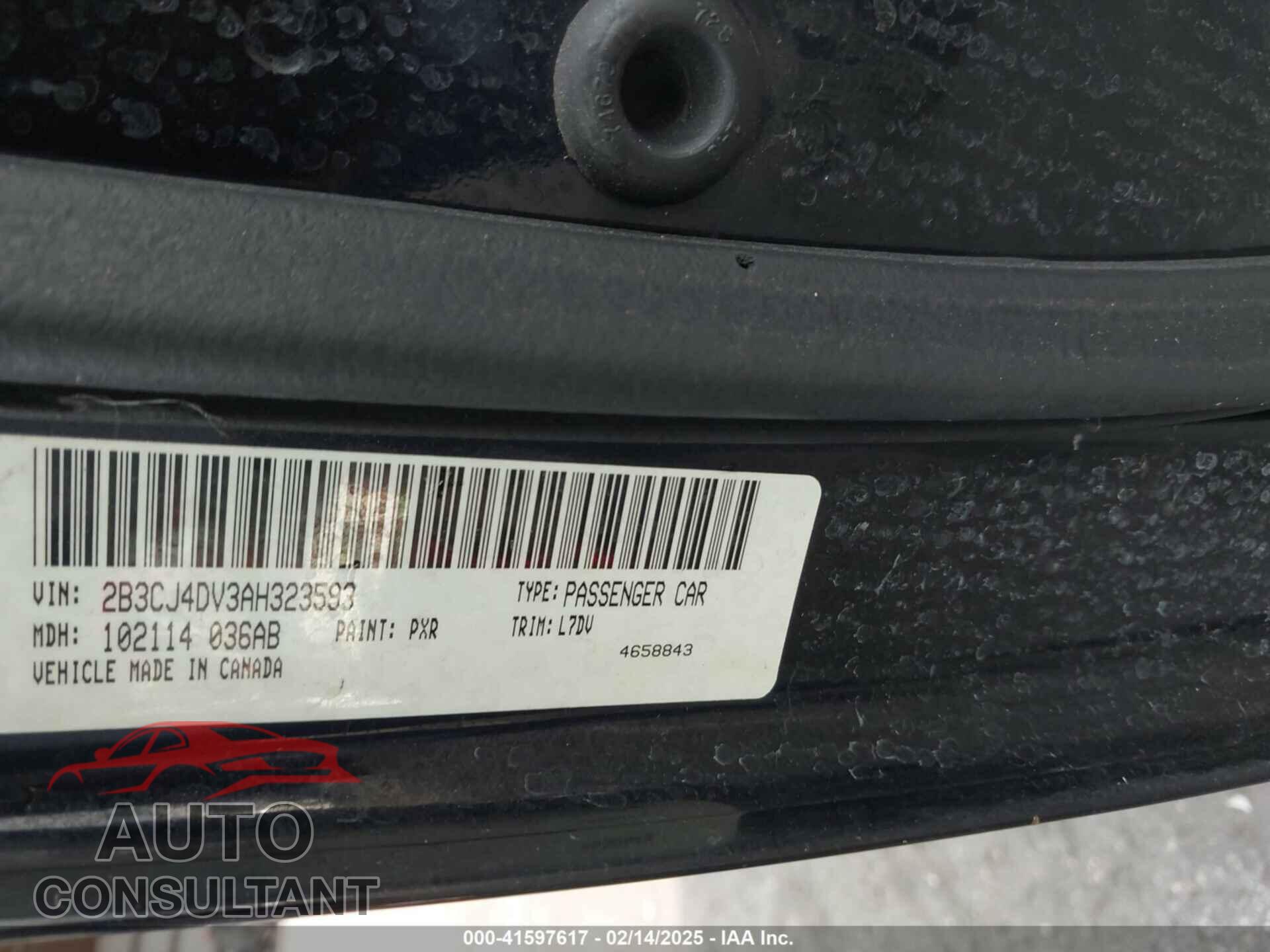 DODGE CHALLENGER 2010 - 2B3CJ4DV3AH323593