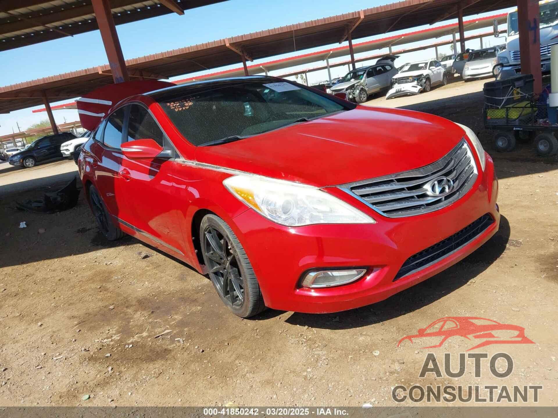 HYUNDAI AZERA 2012 - KMHFH4JG2CA148859