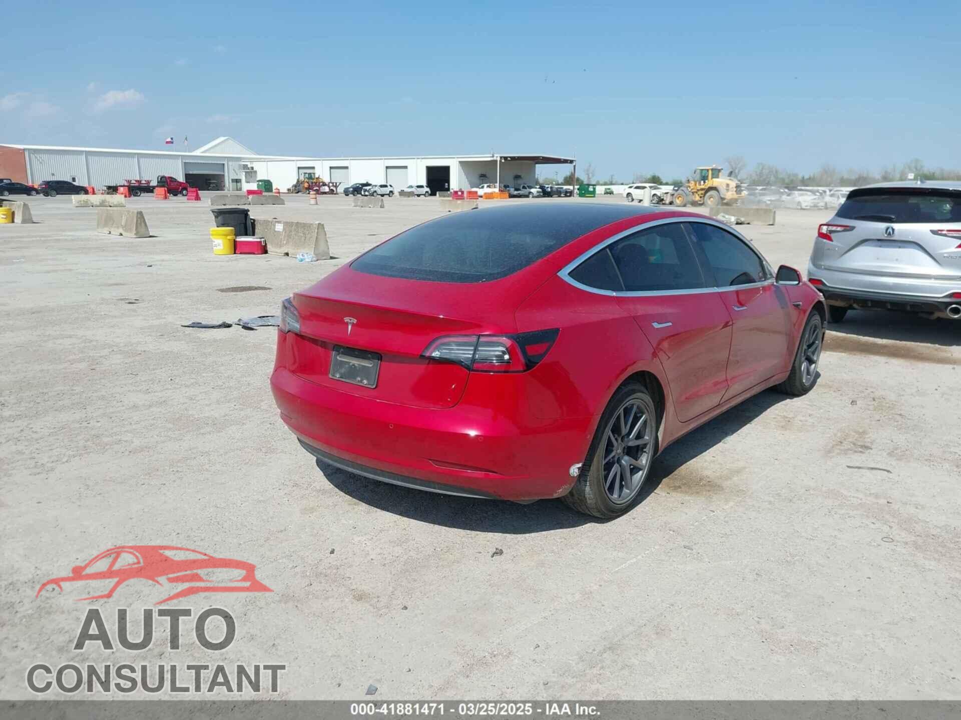 TESLA MODEL 3 2019 - 5YJ3E1EAXKF411495