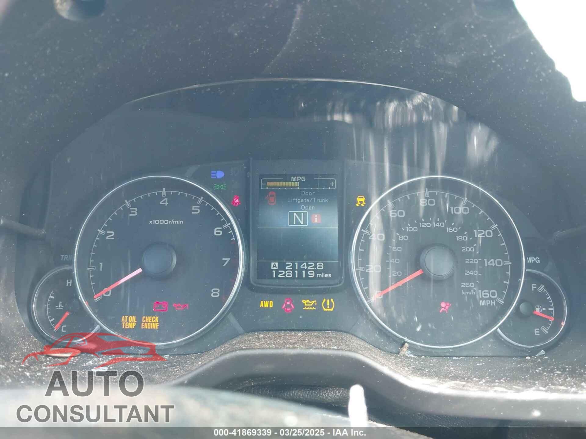 SUBARU OUTBACK 2013 - 4S4BRDKC8D2311260