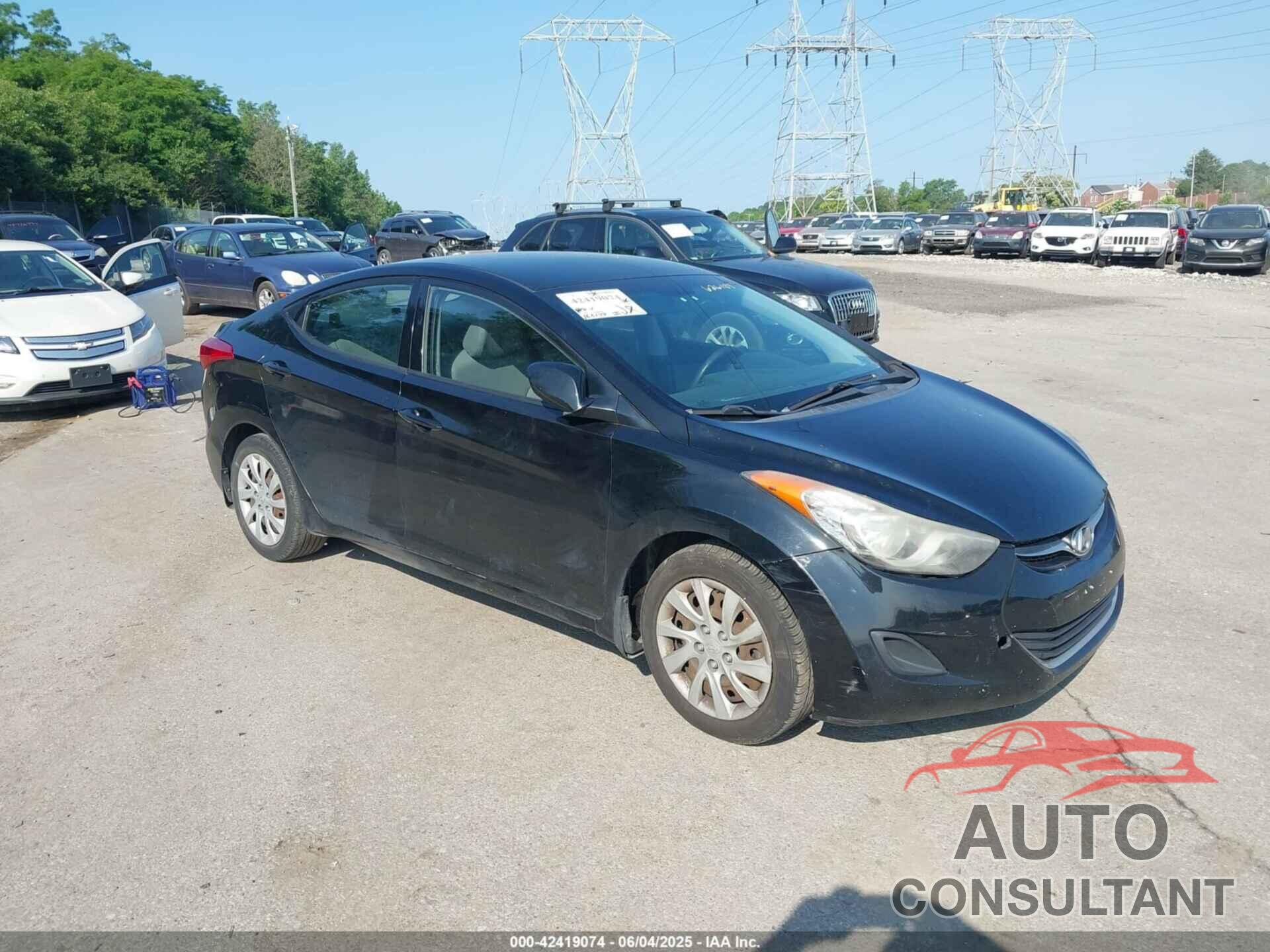 HYUNDAI ELANTRA 2013 - KMHDH4AEXDU626189