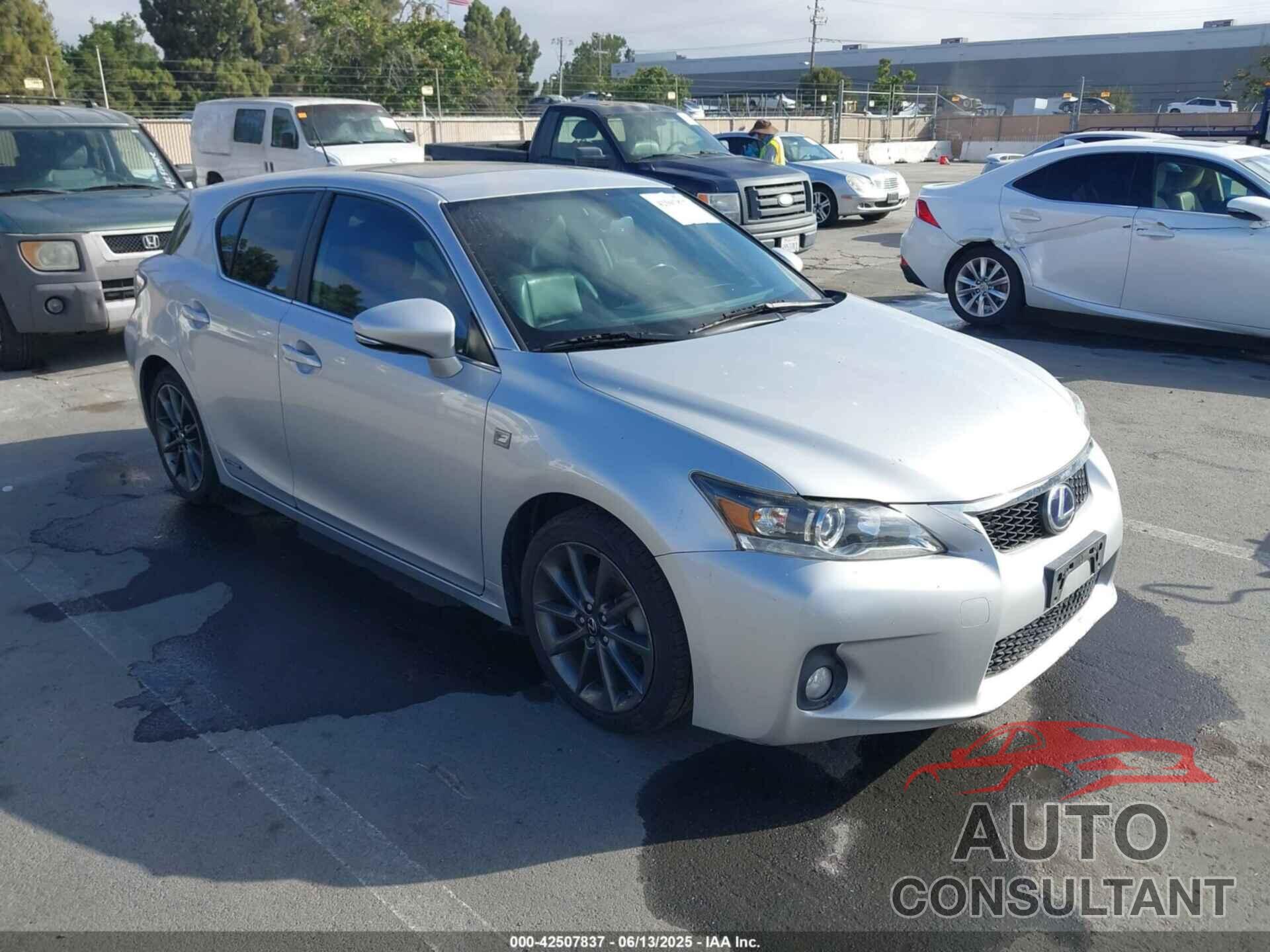 LEXUS CT 200H 2013 - JTHKD5BH4D2166298