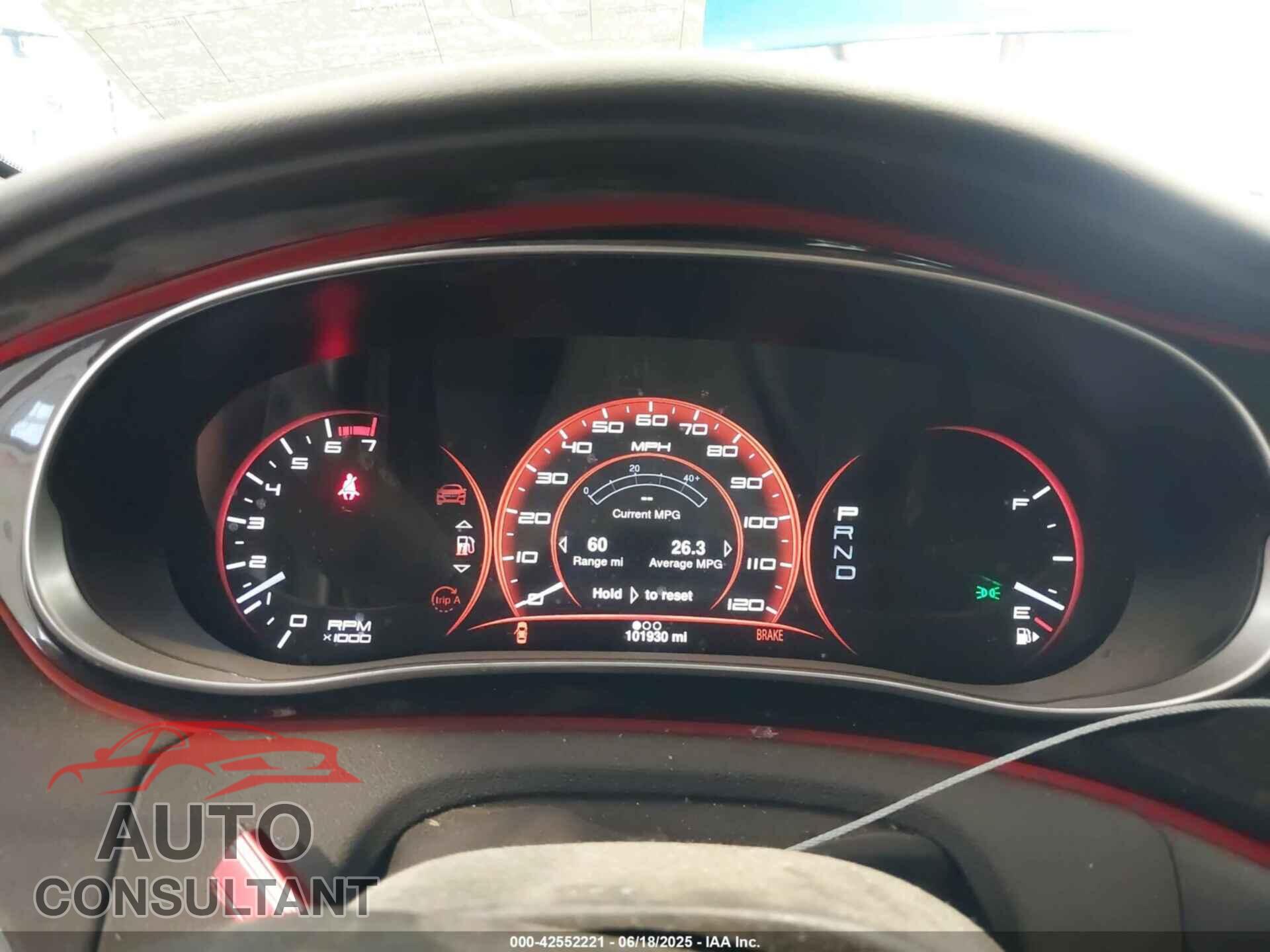 DODGE DART 2015 - 1C3CDFDH4FD405577