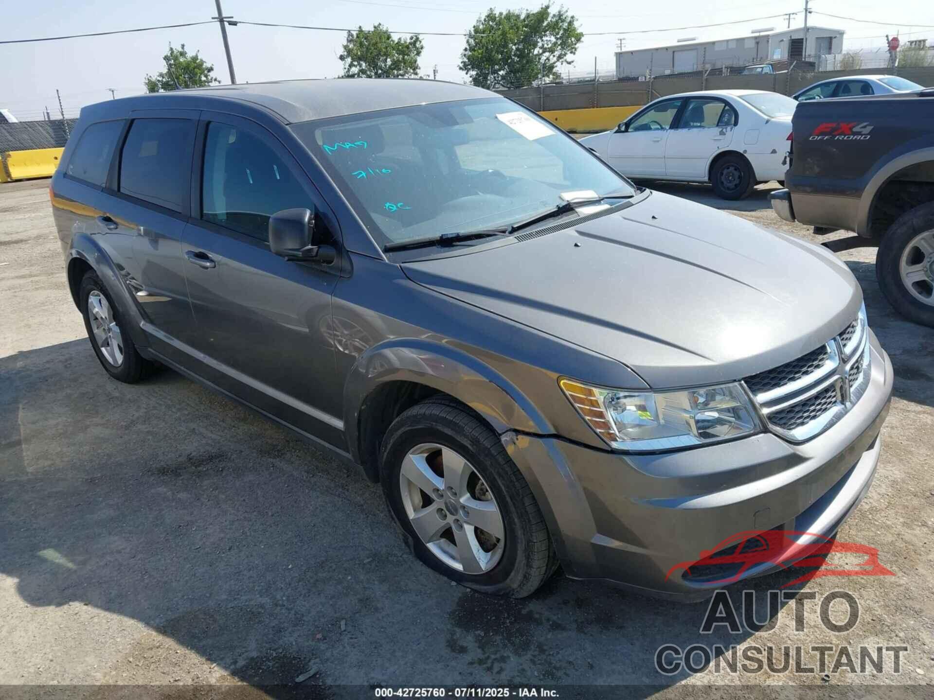 DODGE JOURNEY 2013 - 3C4PDCAB7DT650246